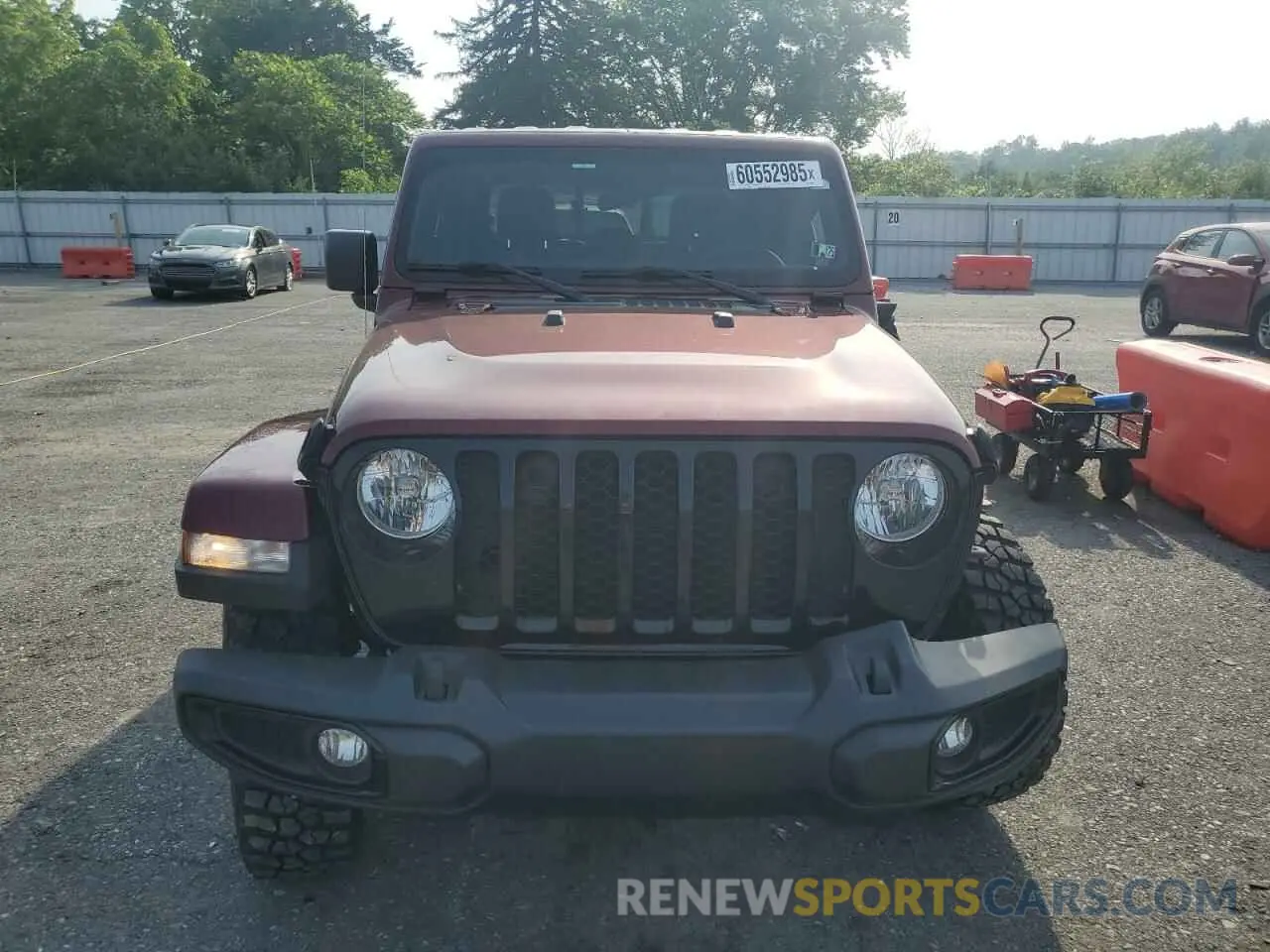 5 Photograph of a damaged car 1C6HJTAG0ML613308 JEEP GLADIATOR 2021