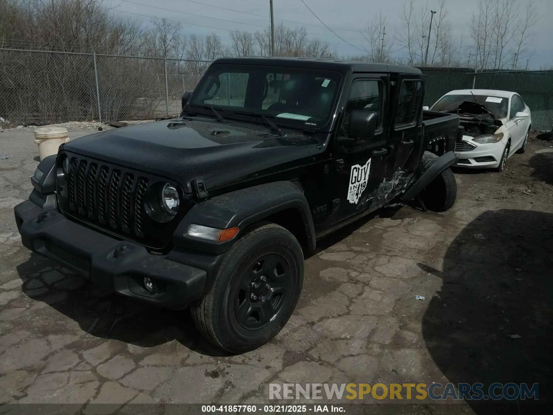 2 Photograph of a damaged car 1C6HJTAG0ML614832 JEEP GLADIATOR 2021