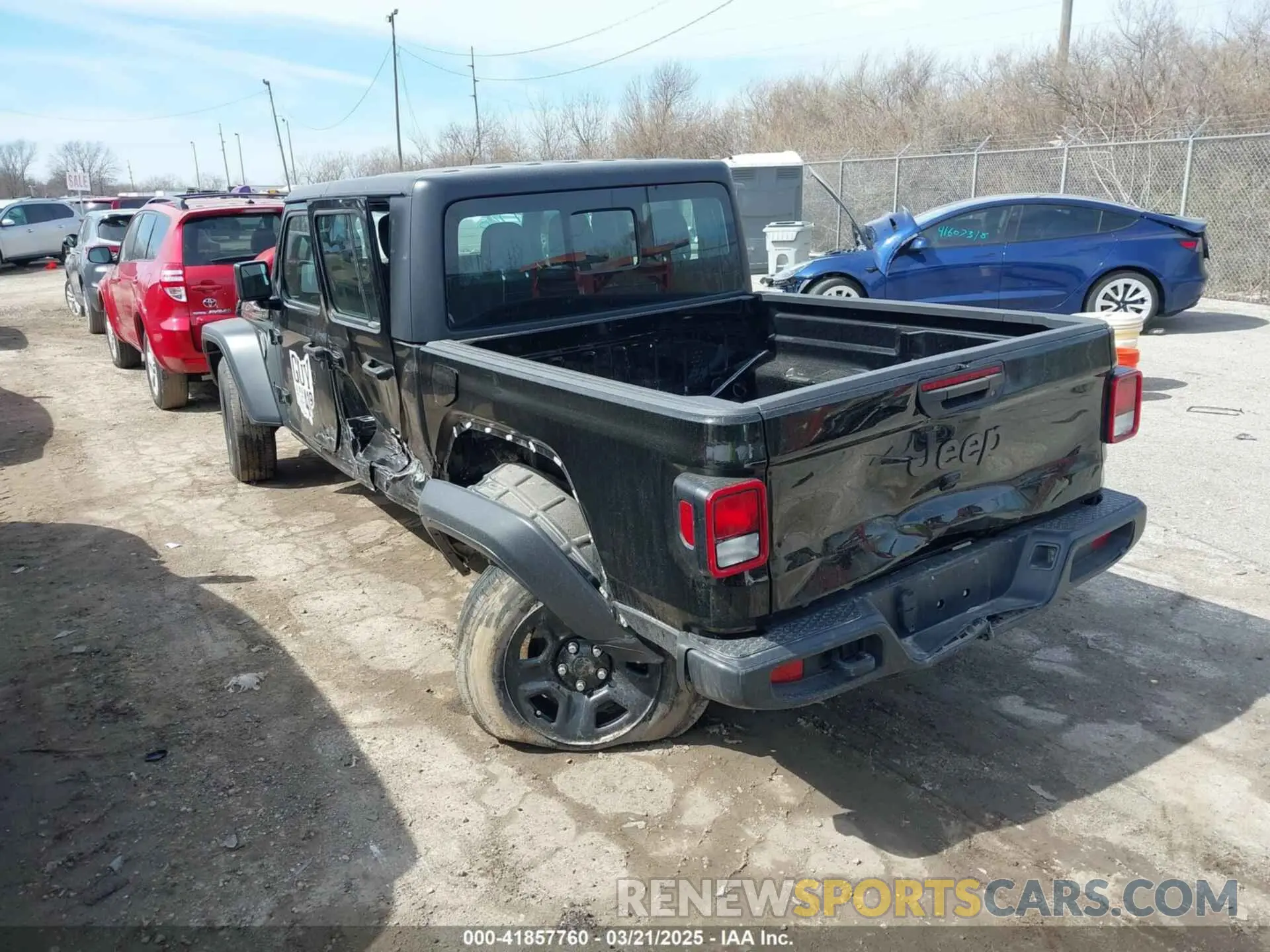 3 Photograph of a damaged car 1C6HJTAG0ML614832 JEEP GLADIATOR 2021