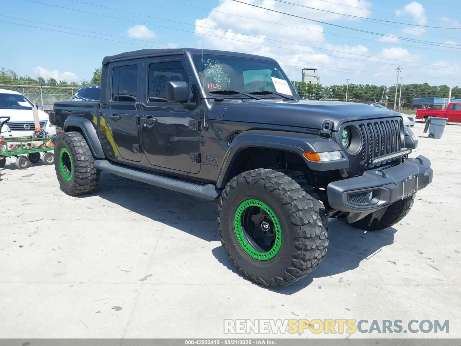 1 Photograph of a damaged car 1C6HJTAG2ML512027 JEEP GLADIATOR 2021