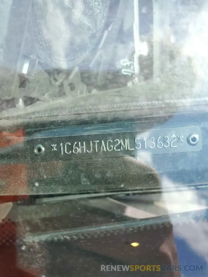 13 Photograph of a damaged car 1C6HJTAG2ML513632 JEEP GLADIATOR 2021