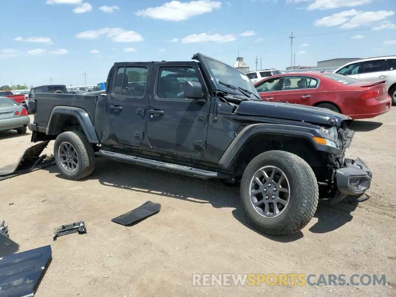 4 Photograph of a damaged car 1C6HJTAG2ML513632 JEEP GLADIATOR 2021