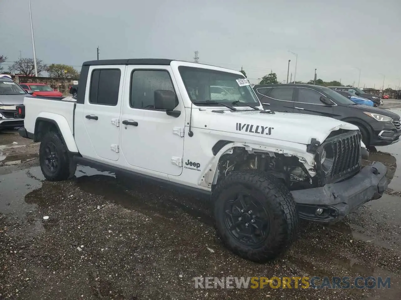 4 Photograph of a damaged car 1C6HJTAG2ML536554 JEEP GLADIATOR 2021