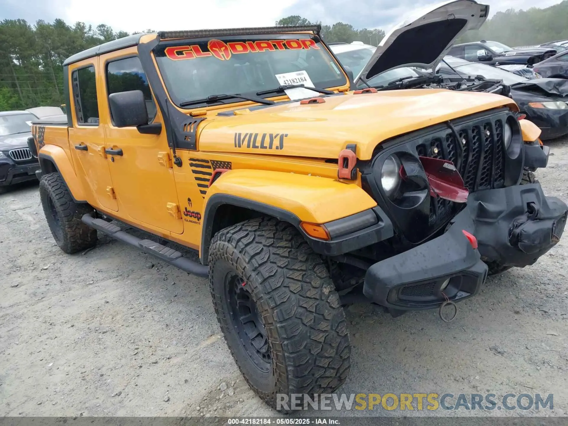 1 Photograph of a damaged car 1C6HJTAG2ML543715 JEEP GLADIATOR 2021