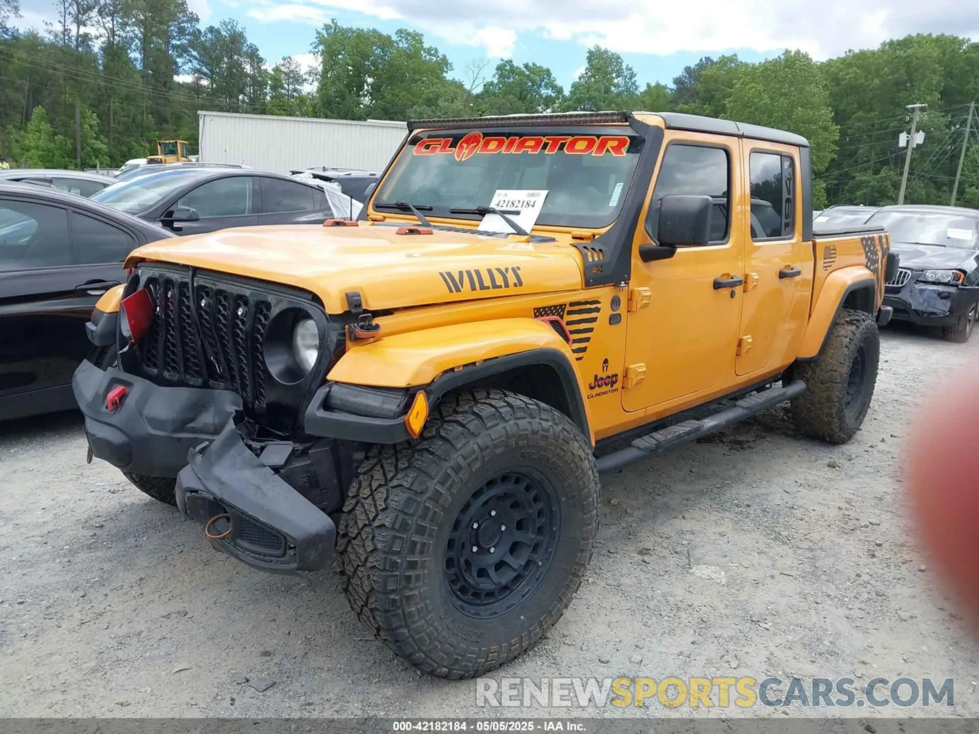 2 Photograph of a damaged car 1C6HJTAG2ML543715 JEEP GLADIATOR 2021