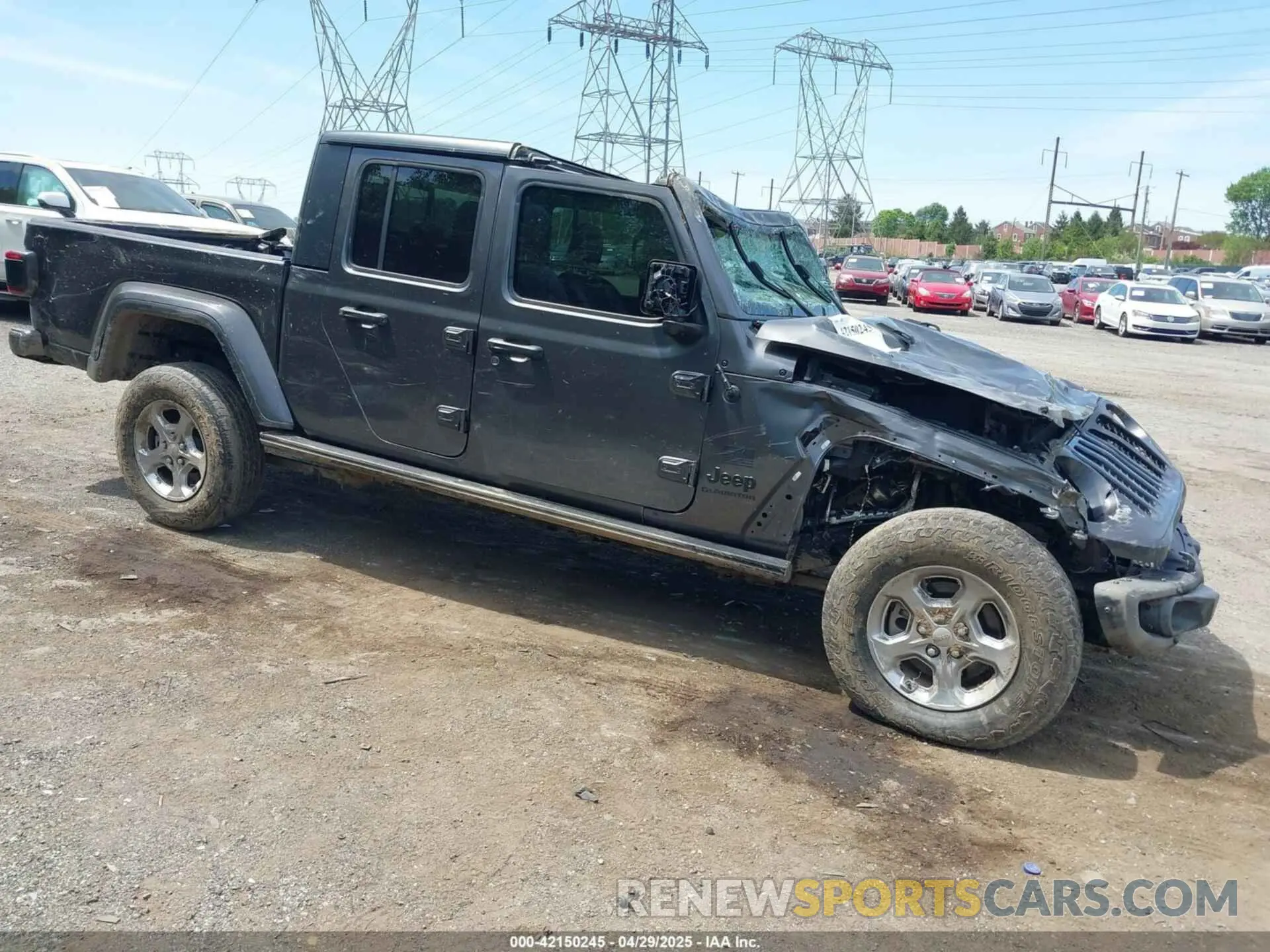 1 Photograph of a damaged car 1C6HJTAG3ML557932 JEEP GLADIATOR 2021