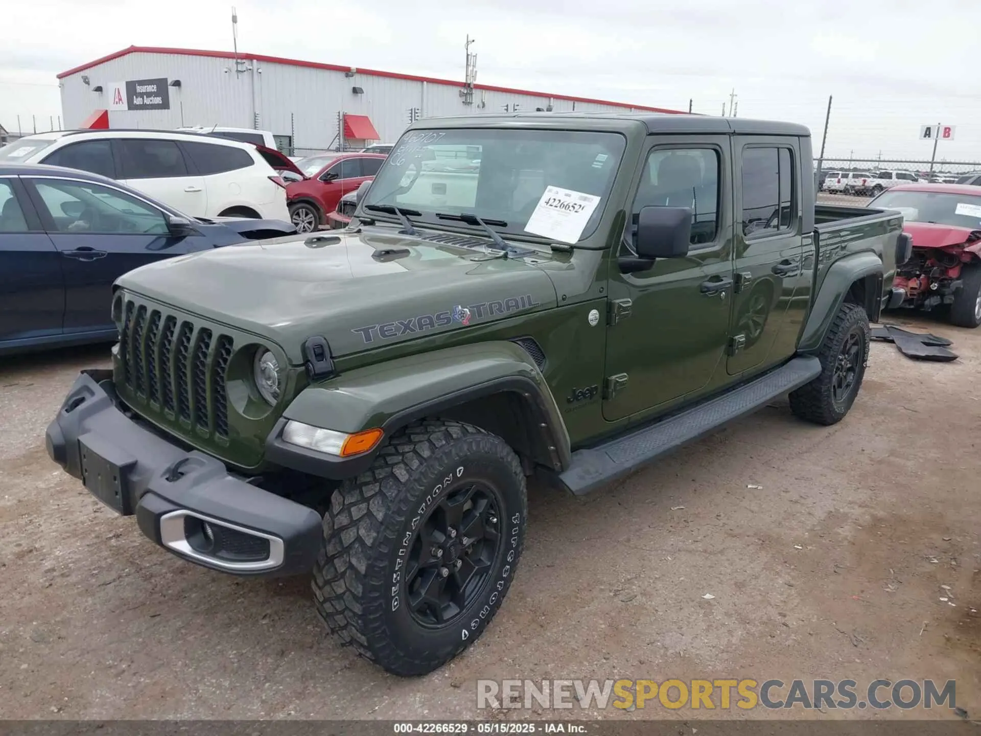 2 Photograph of a damaged car 1C6HJTAG3ML597461 JEEP GLADIATOR 2021