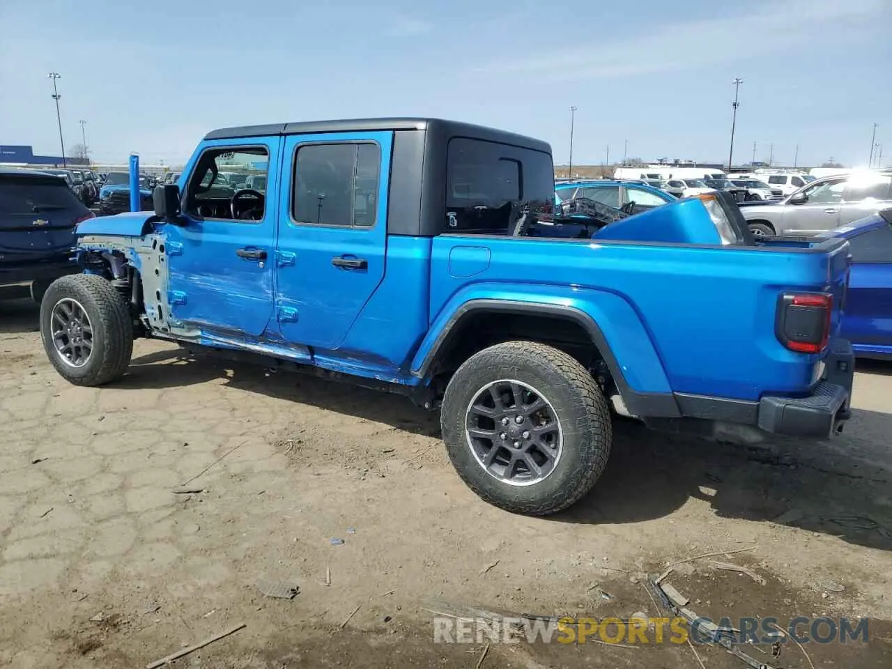 2 Photograph of a damaged car 1C6HJTAG4ML524342 JEEP GLADIATOR 2021