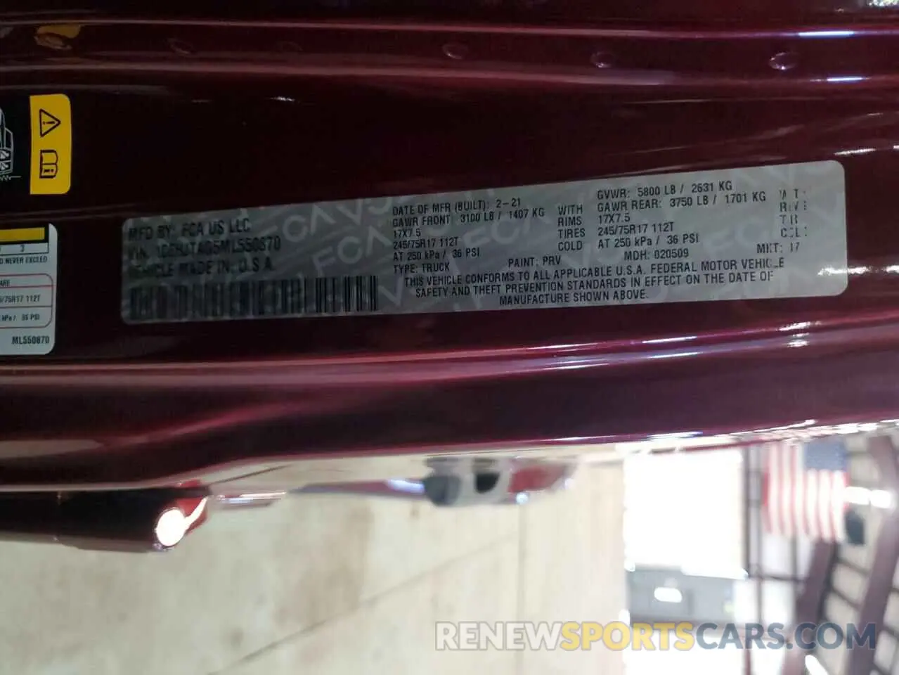 12 Photograph of a damaged car 1C6HJTAG5ML550870 JEEP GLADIATOR 2021