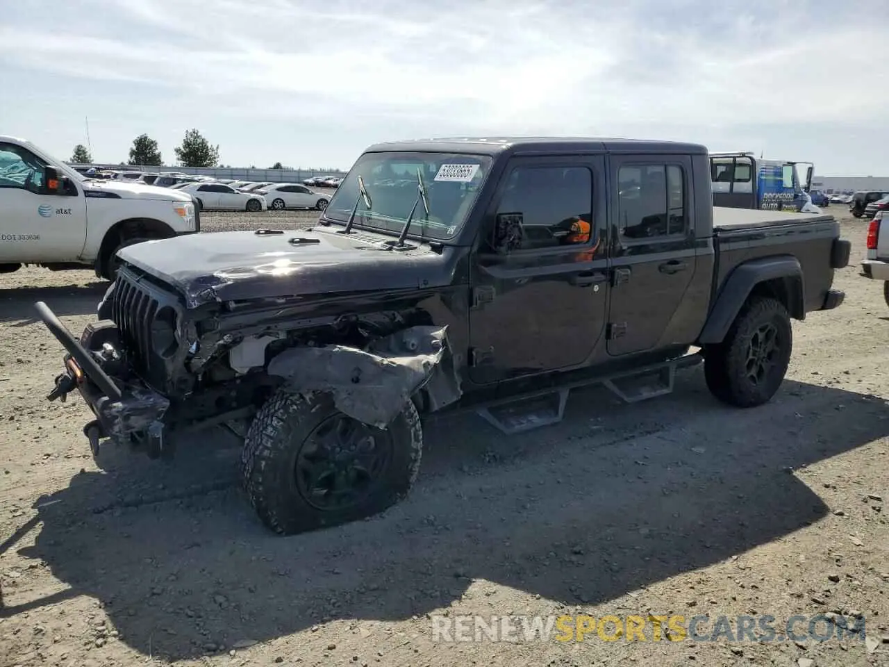1 Photograph of a damaged car 1C6HJTAG5ML575719 JEEP GLADIATOR 2021