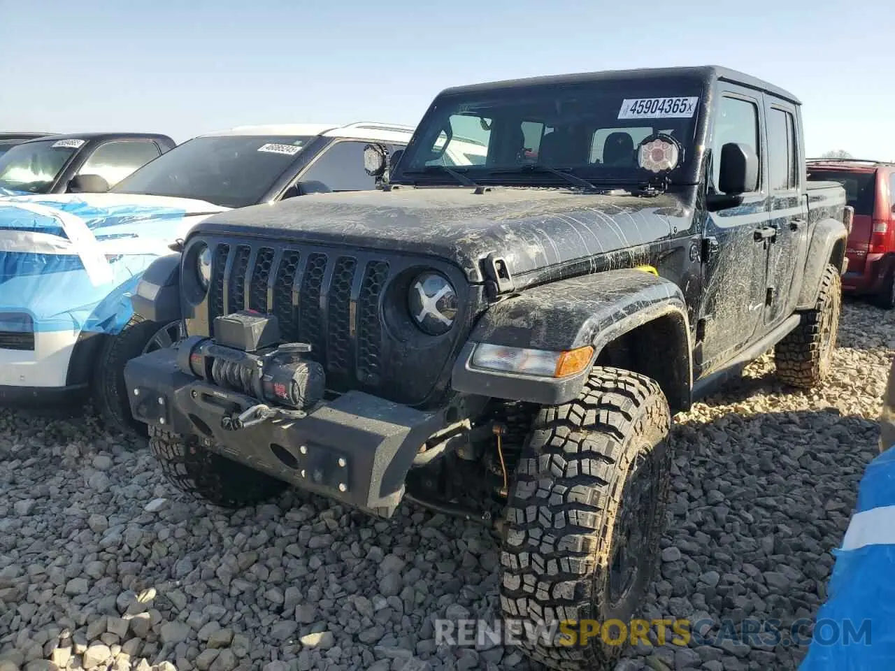 1 Photograph of a damaged car 1C6HJTAG5ML576384 JEEP GLADIATOR 2021