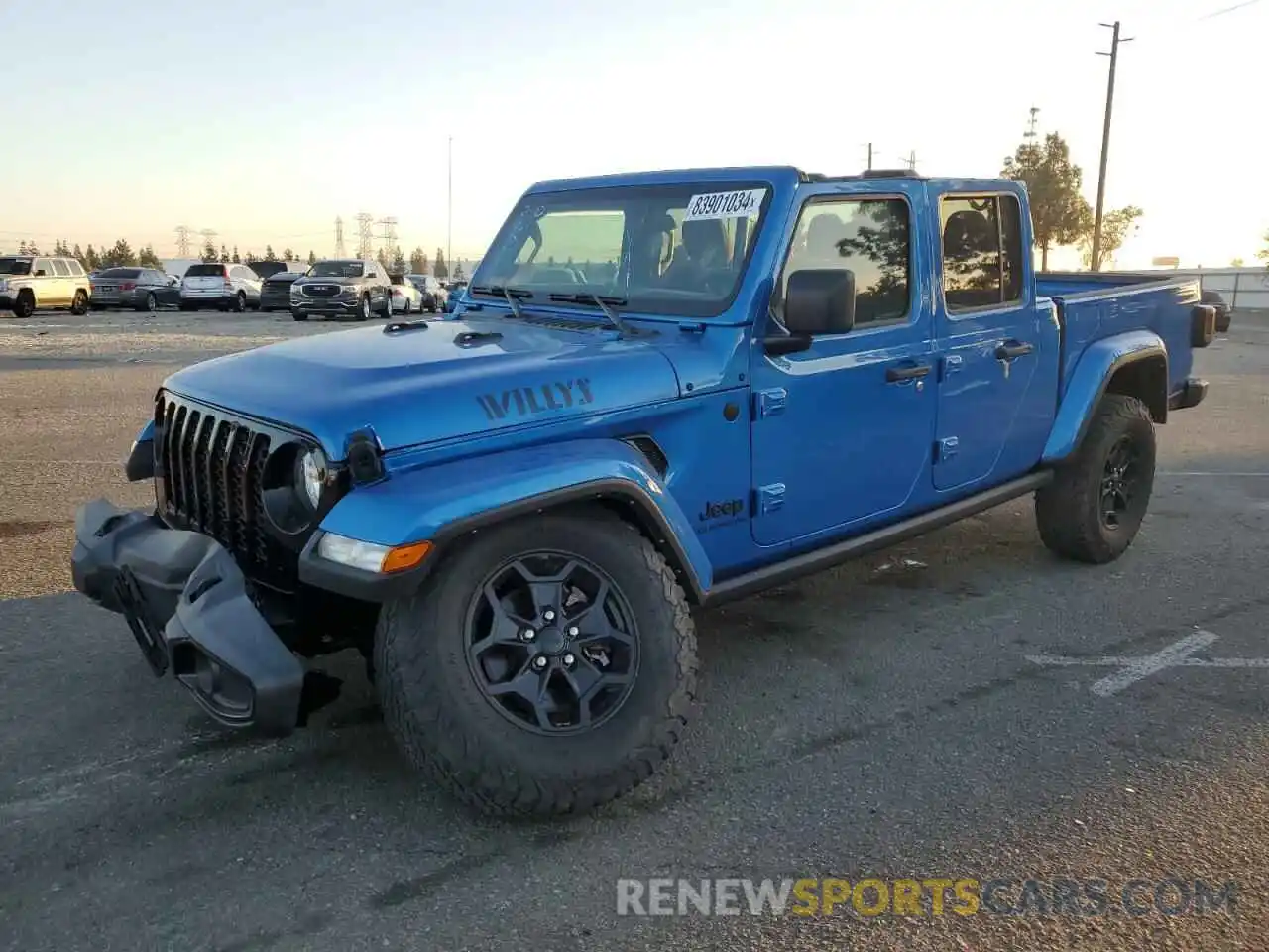 1 Photograph of a damaged car 1C6HJTAG5ML578295 JEEP GLADIATOR 2021