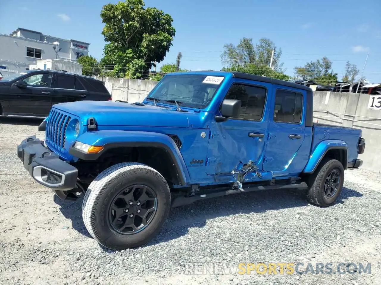 1 Photograph of a damaged car 1C6HJTAG5ML612400 JEEP GLADIATOR 2021
