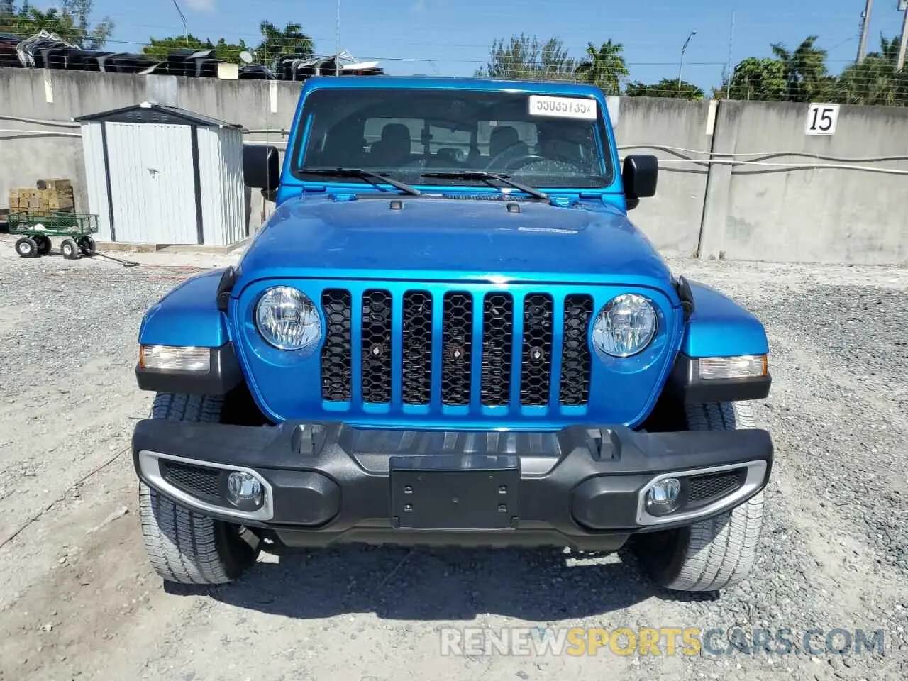5 Photograph of a damaged car 1C6HJTAG5ML612400 JEEP GLADIATOR 2021