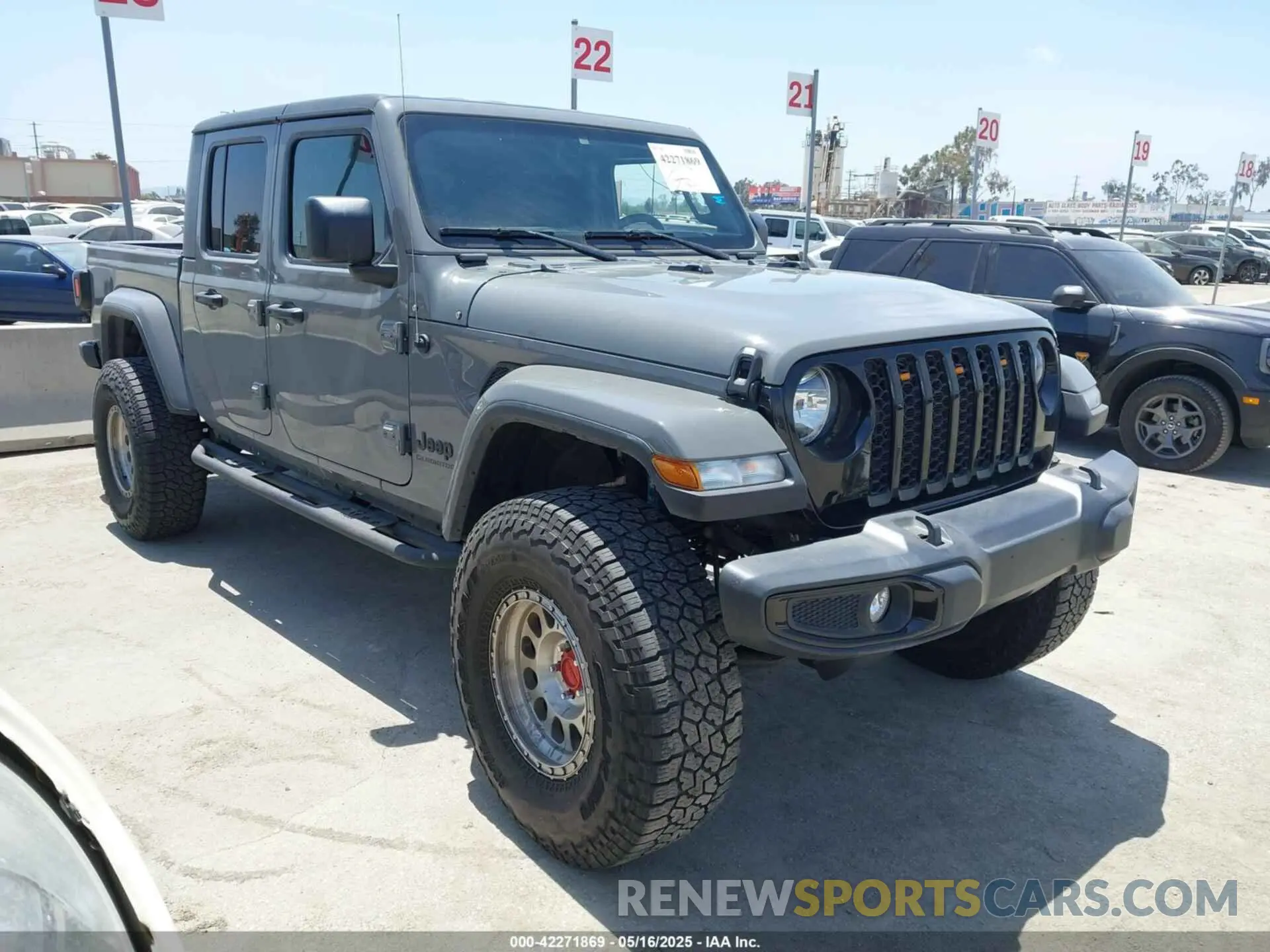 1 Photograph of a damaged car 1C6HJTAG5ML613725 JEEP GLADIATOR 2021