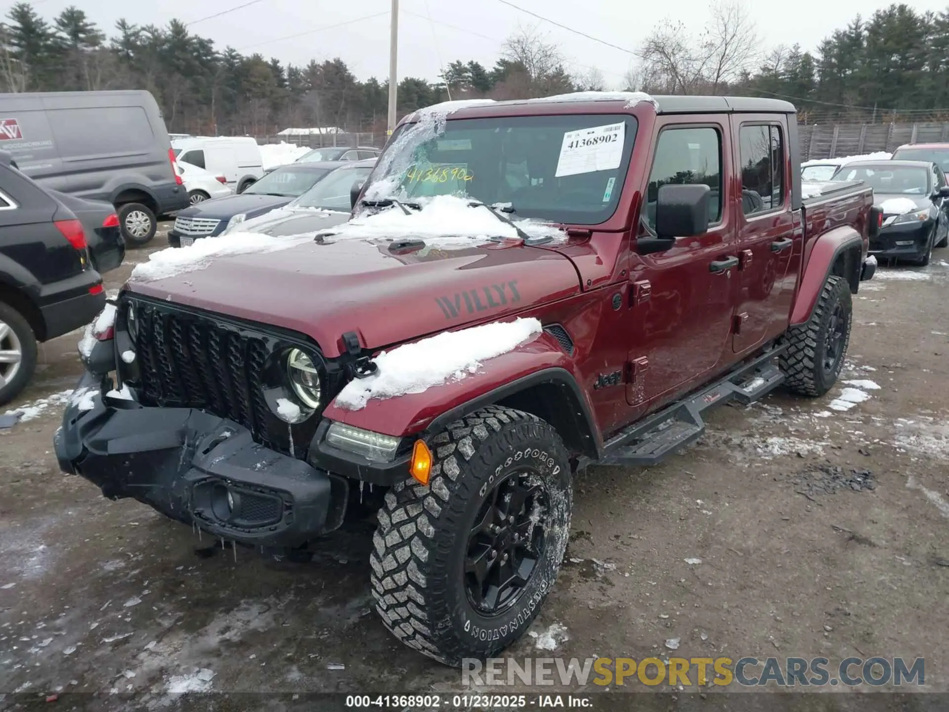 2 Photograph of a damaged car 1C6HJTAG6ML571081 JEEP GLADIATOR 2021
