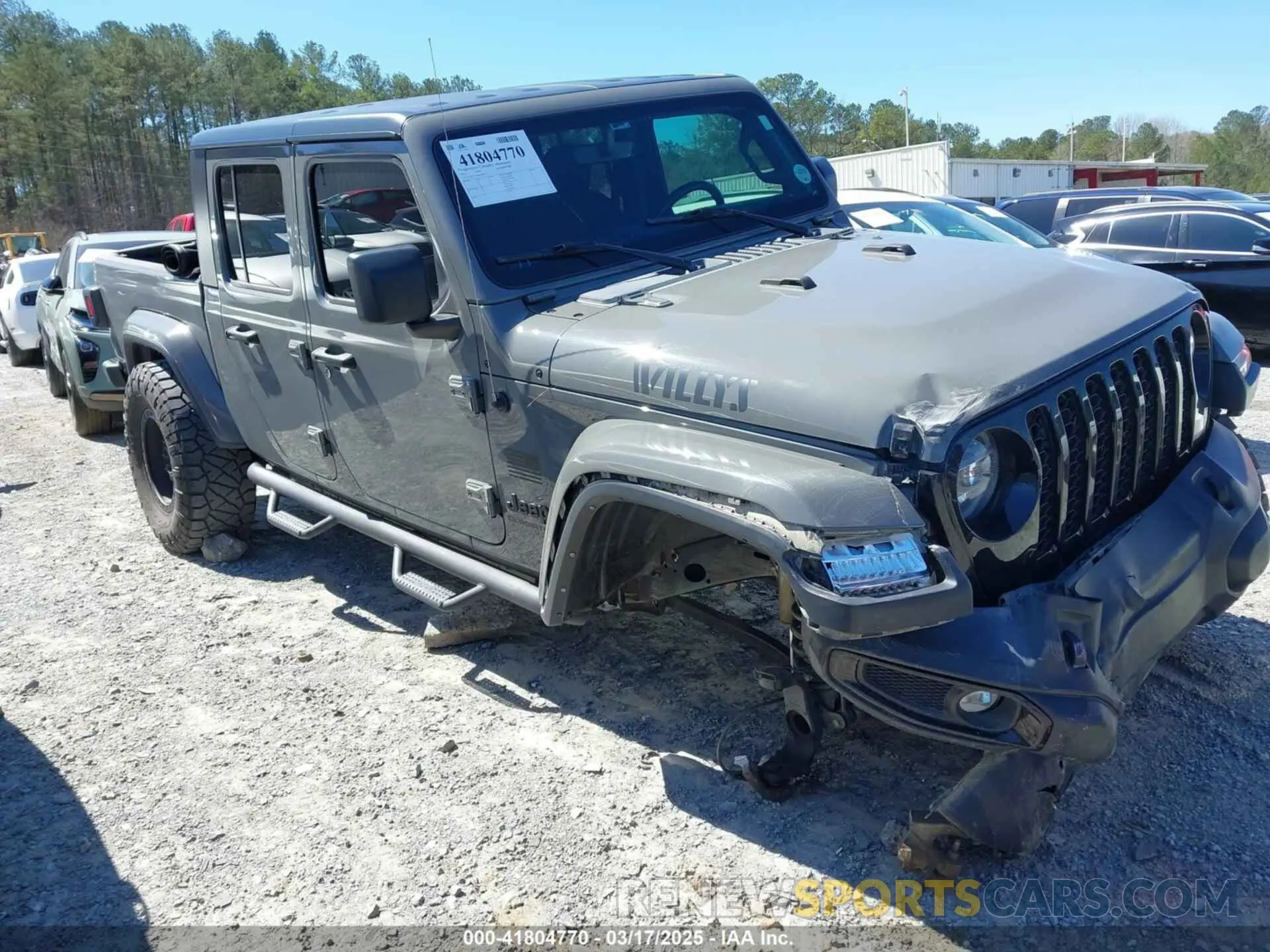 1 Photograph of a damaged car 1C6HJTAG6ML579715 JEEP GLADIATOR 2021