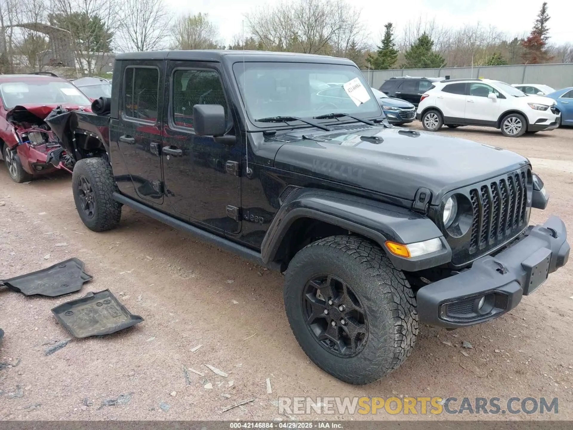 1 Photograph of a damaged car 1C6HJTAG7ML542804 JEEP GLADIATOR 2021