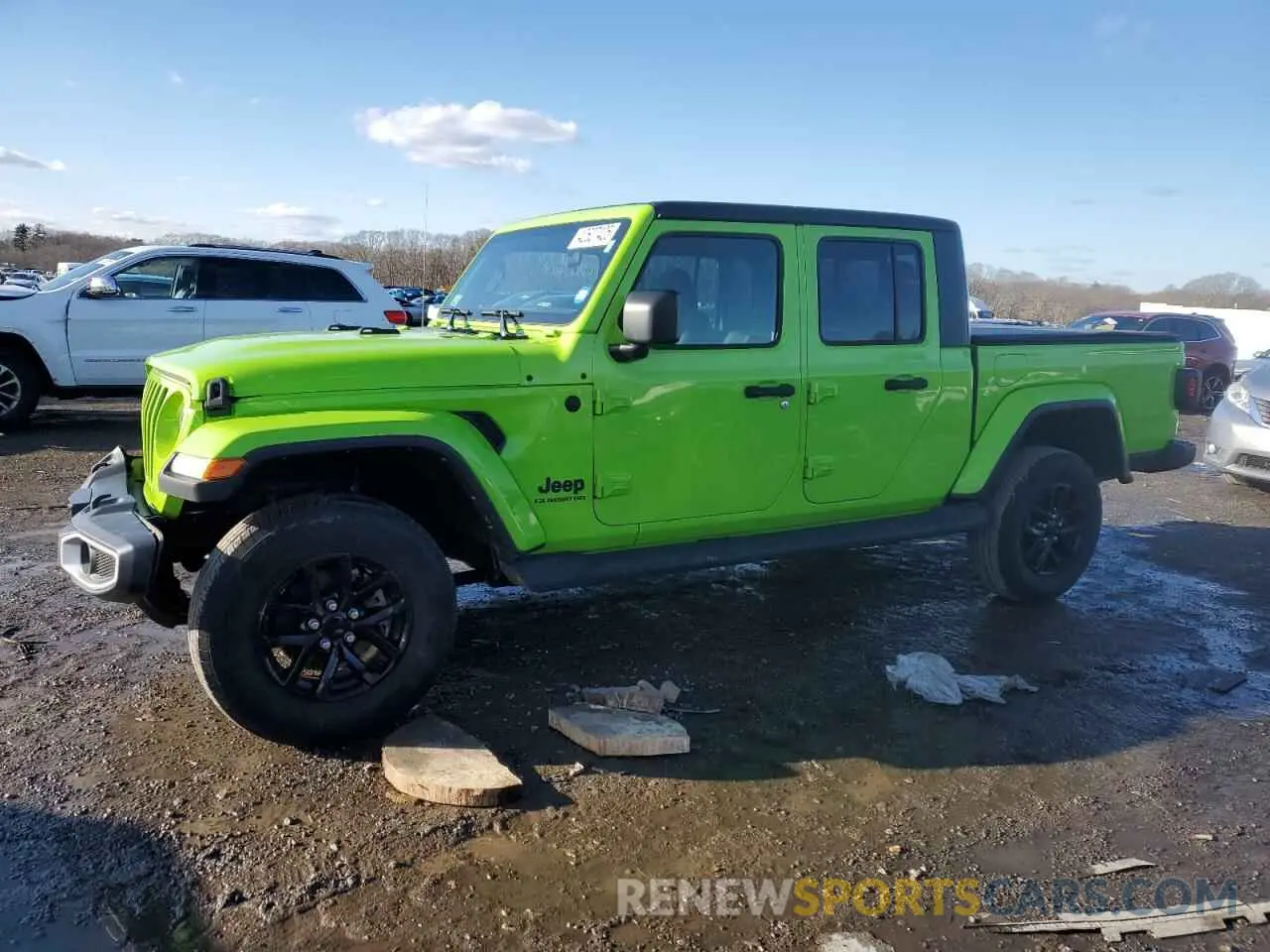 1 Photograph of a damaged car 1C6HJTAG7ML612155 JEEP GLADIATOR 2021