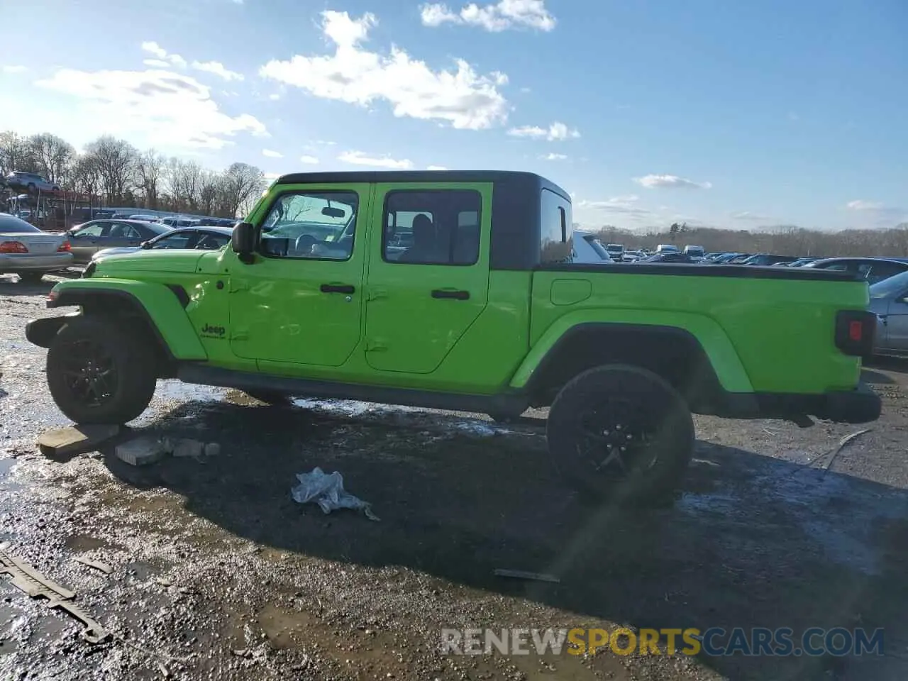 2 Photograph of a damaged car 1C6HJTAG7ML612155 JEEP GLADIATOR 2021