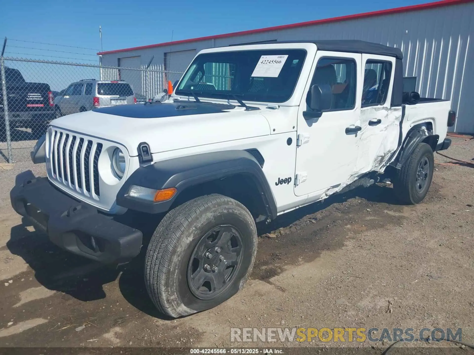2 Photograph of a damaged car 1C6HJTAG7ML623561 JEEP GLADIATOR 2021