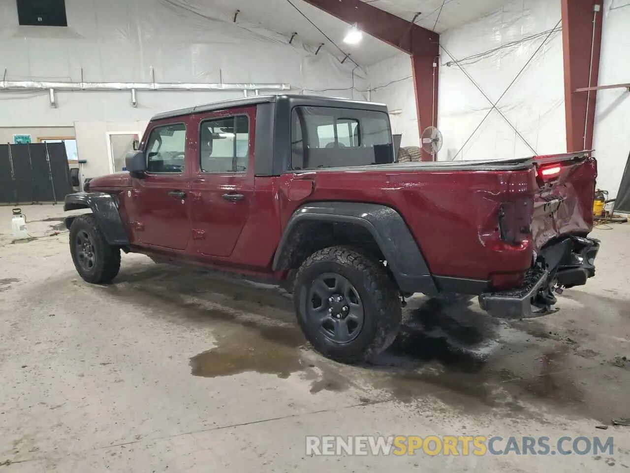 2 Photograph of a damaged car 1C6HJTAG8ML519371 JEEP GLADIATOR 2021