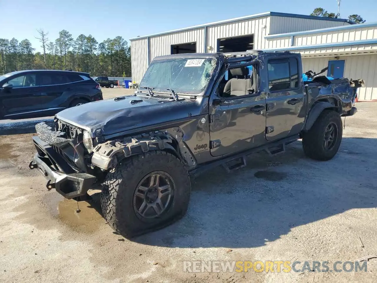 1 Photograph of a damaged car 1C6HJTAG8ML519743 JEEP GLADIATOR 2021