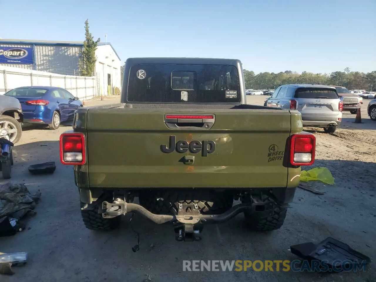 6 Photograph of a damaged car 1C6HJTAG8ML592059 JEEP GLADIATOR 2021