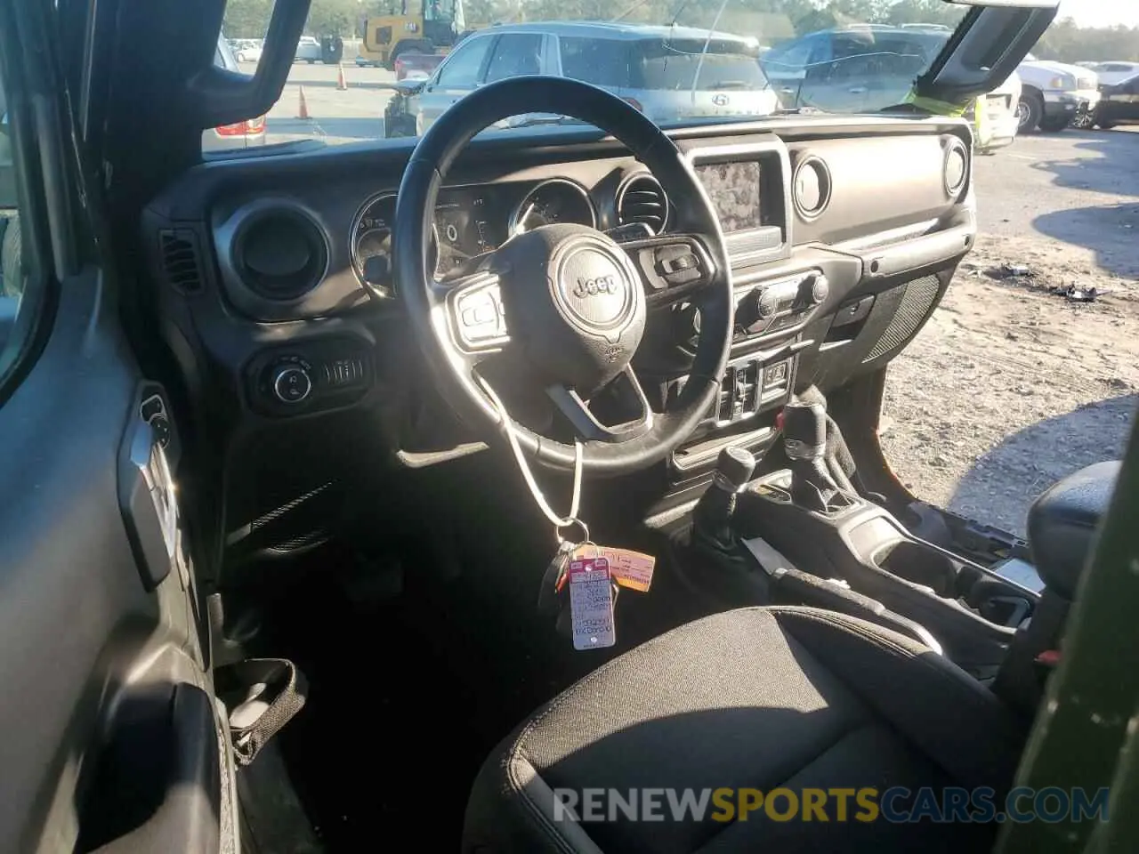 8 Photograph of a damaged car 1C6HJTAG8ML592059 JEEP GLADIATOR 2021