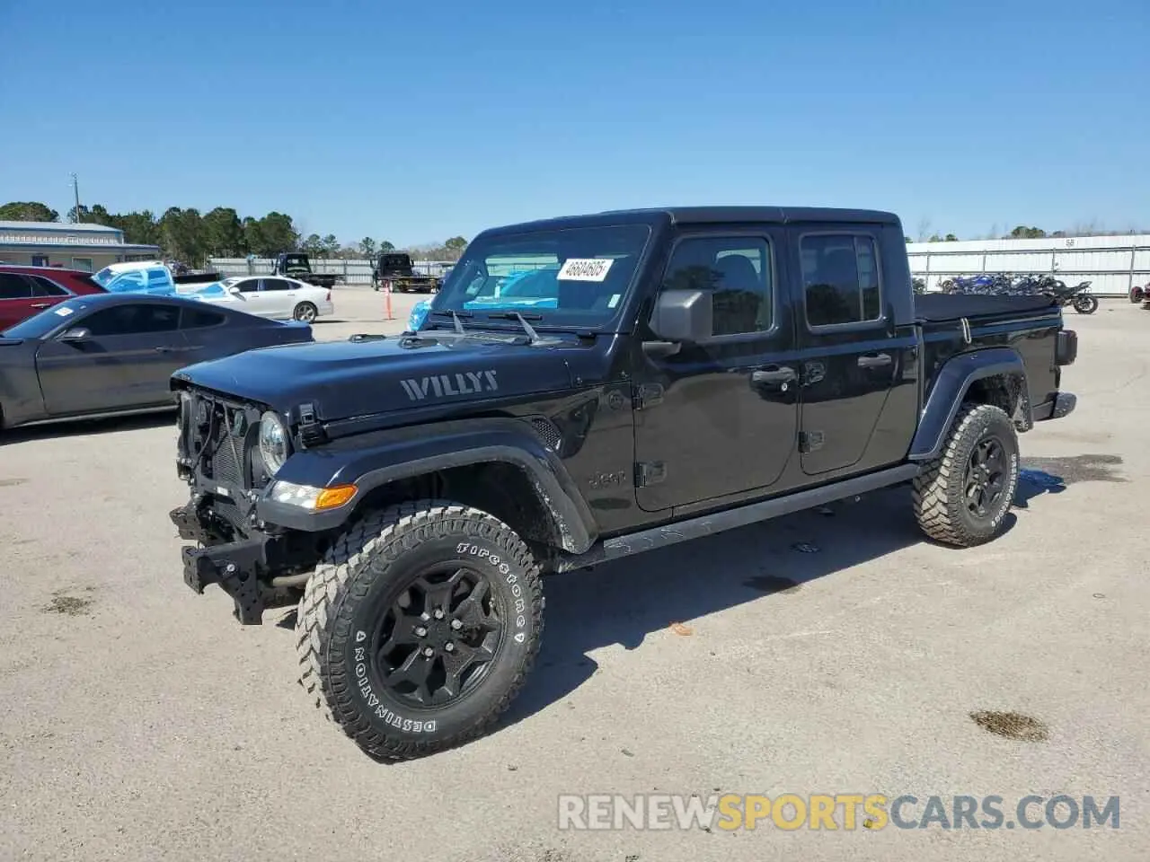 1 Photograph of a damaged car 1C6HJTAG9ML592006 JEEP GLADIATOR 2021