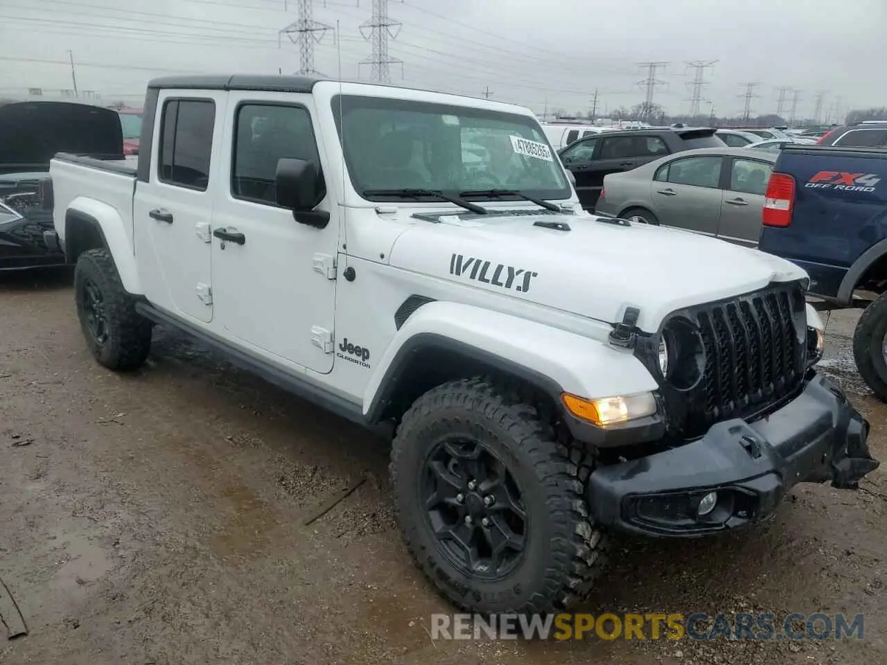 4 Photograph of a damaged car 1C6HJTAG9ML605725 JEEP GLADIATOR 2021