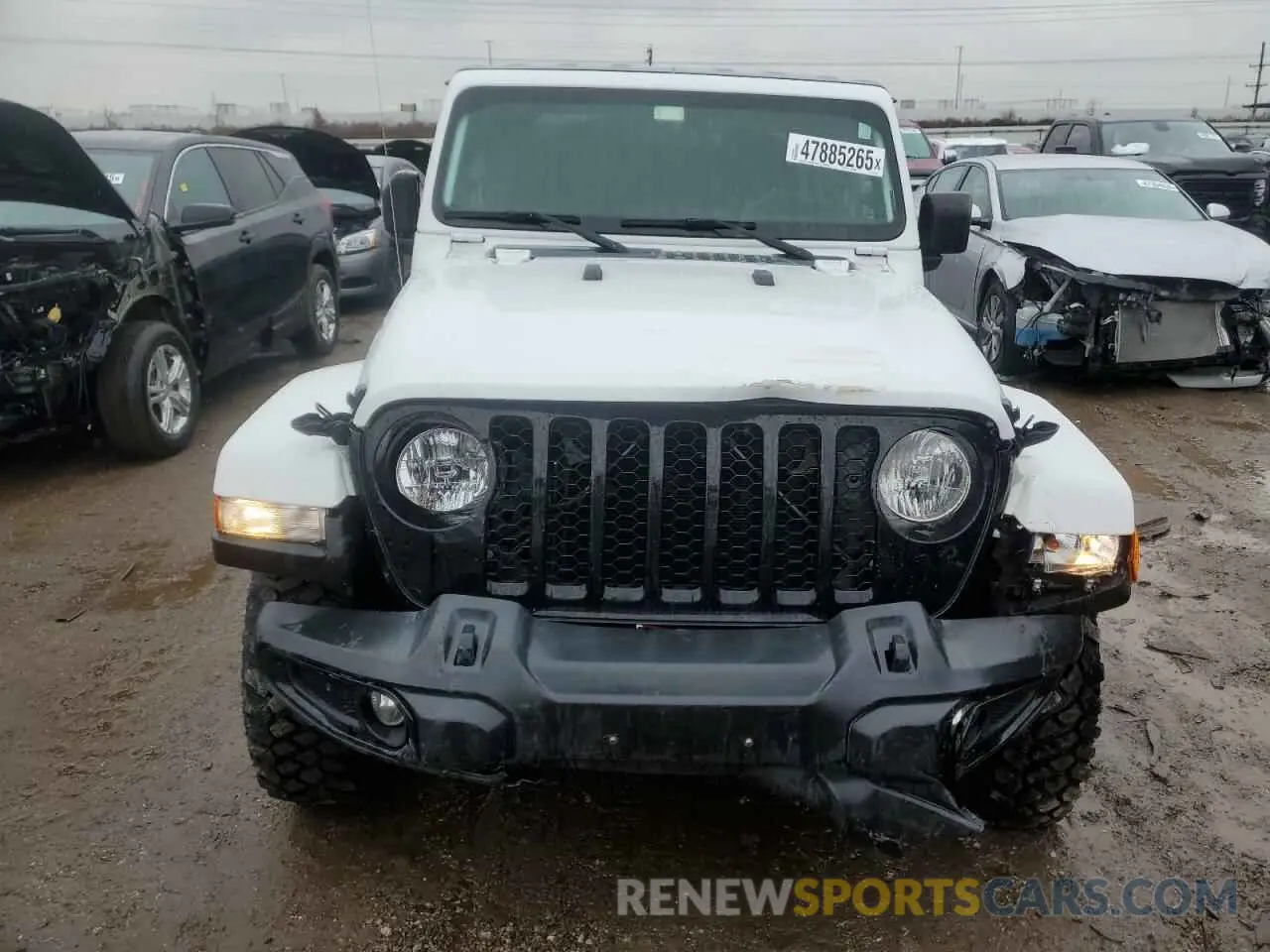 5 Photograph of a damaged car 1C6HJTAG9ML605725 JEEP GLADIATOR 2021