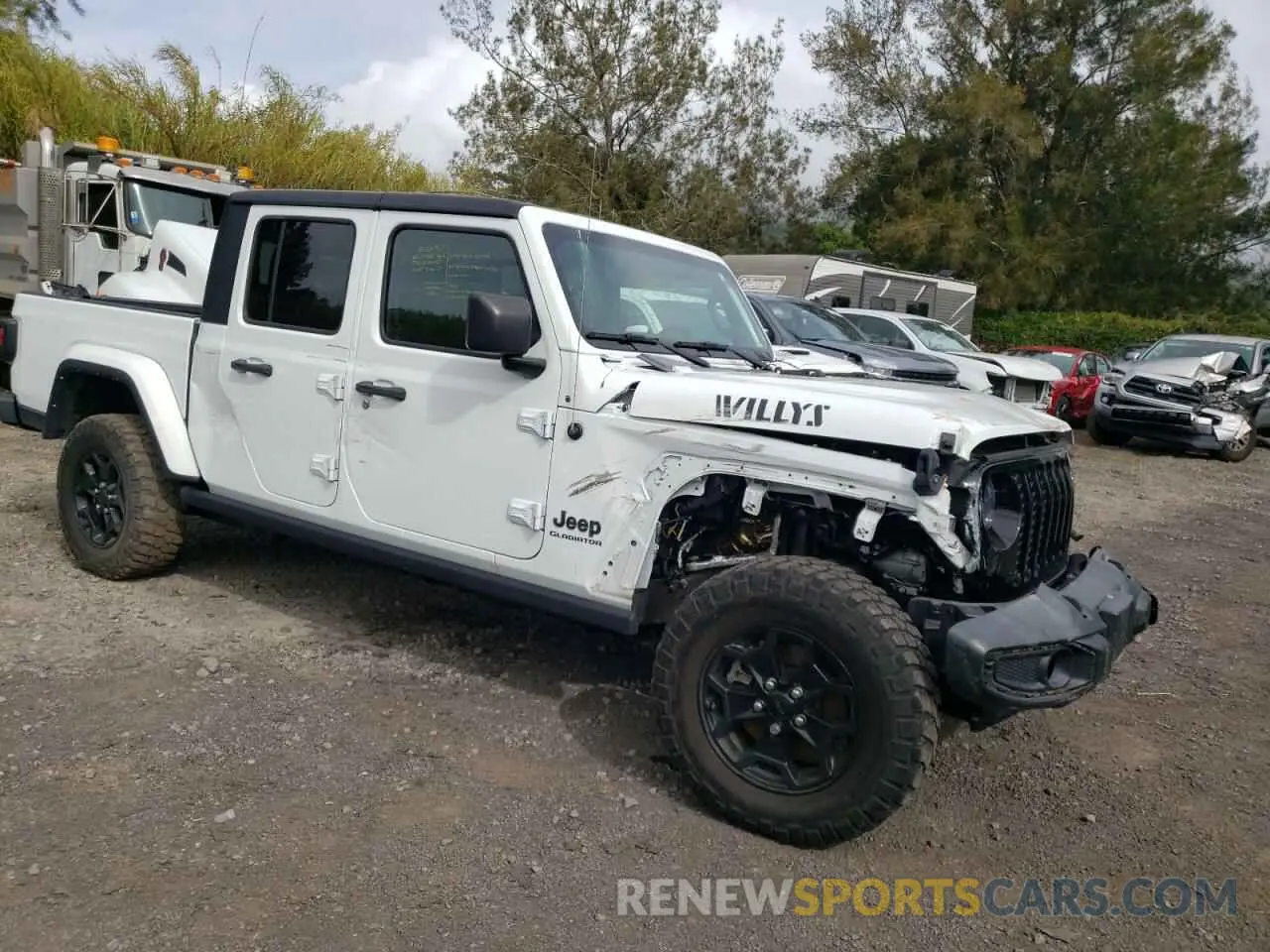 4 Photograph of a damaged car 1C6HJTAG9ML617423 JEEP GLADIATOR 2021
