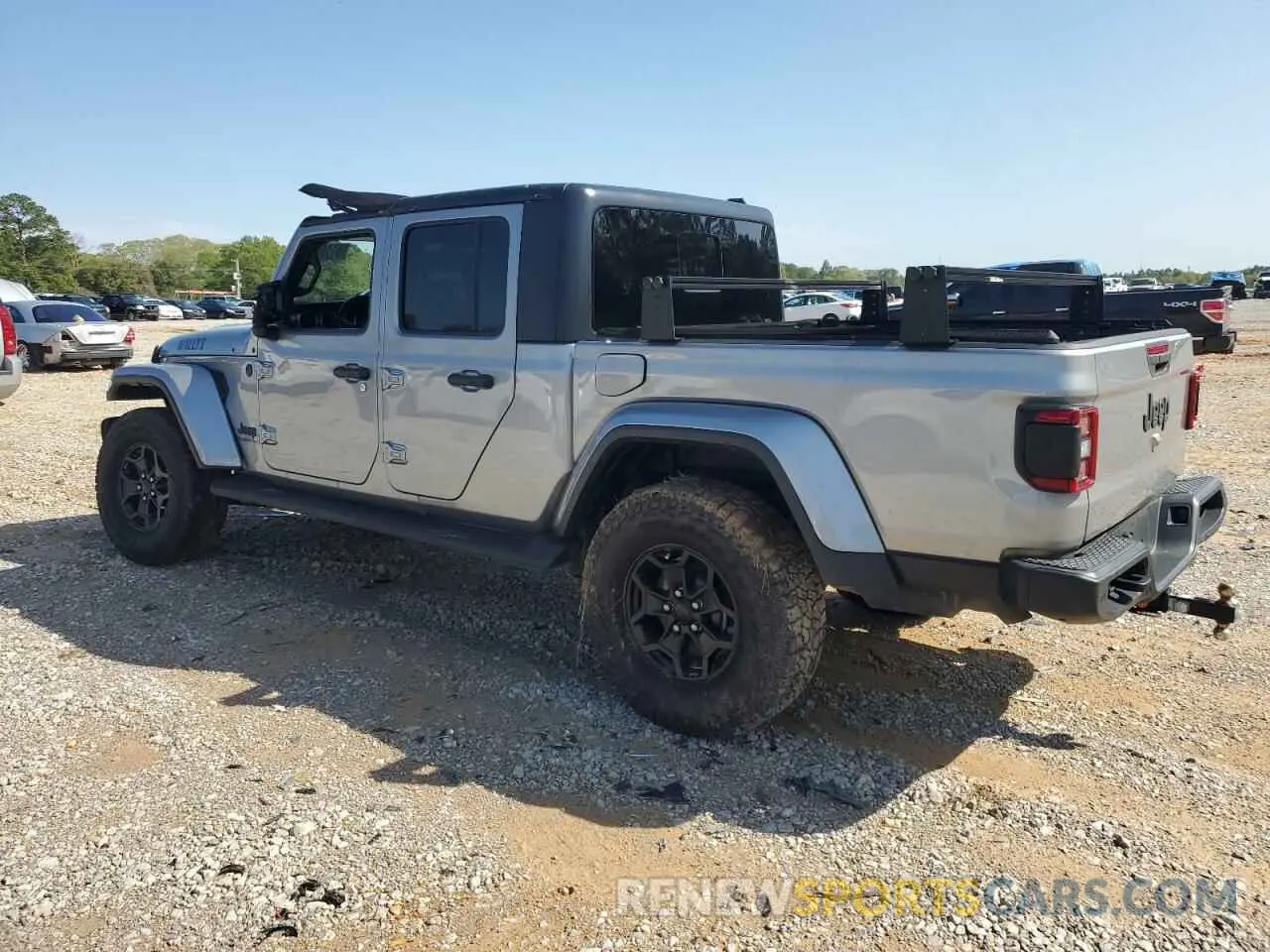 2 Photograph of a damaged car 1C6HJTAGXML513426 JEEP GLADIATOR 2021