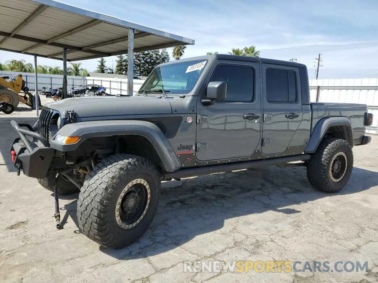 1 Photograph of a damaged car 1C6HJTAGXML513684 JEEP GLADIATOR 2021