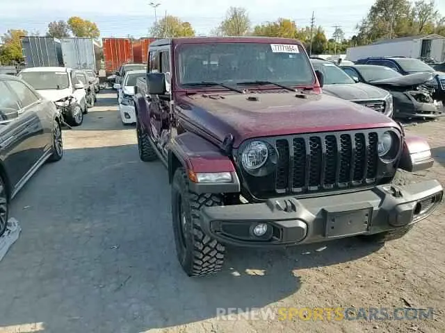11 Photograph of a damaged car 1C6HJTAGXML590037 JEEP GLADIATOR 2021