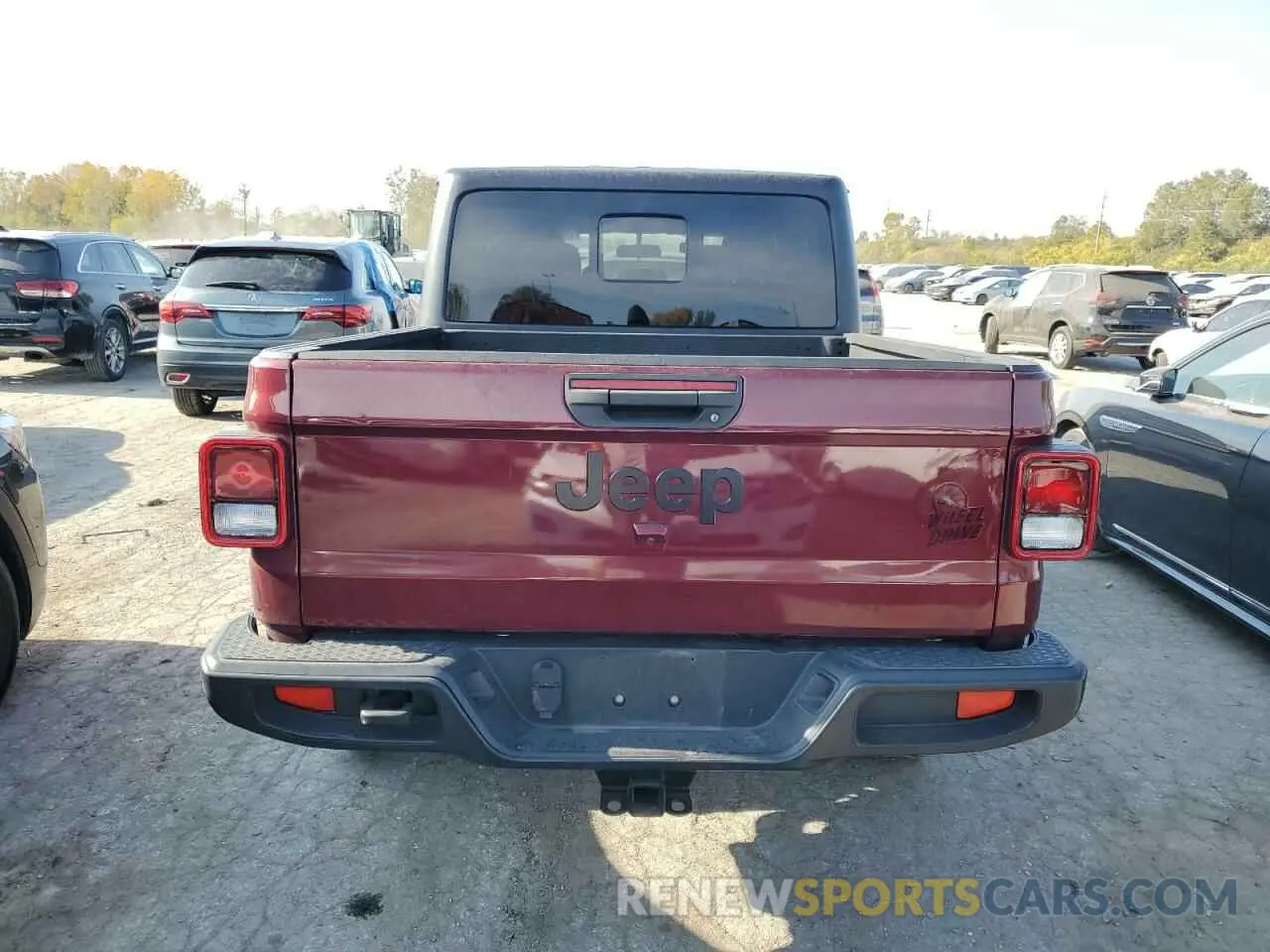 6 Photograph of a damaged car 1C6HJTAGXML590037 JEEP GLADIATOR 2021