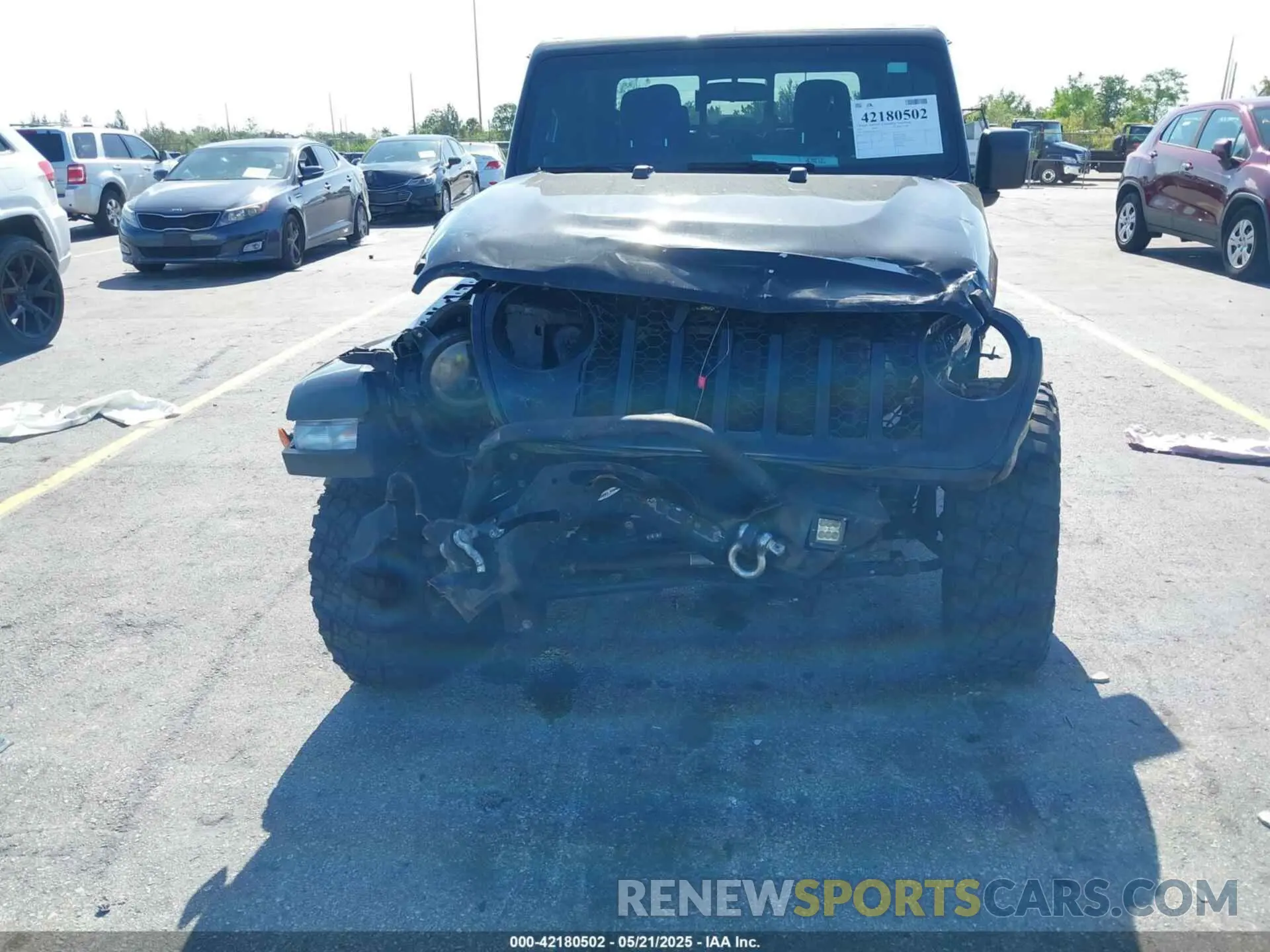 5 Photograph of a damaged car 1C6HJTAGXML613431 JEEP GLADIATOR 2021