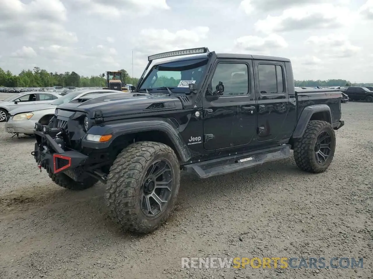 1 Photograph of a damaged car 1C6HJTFG0ML543298 JEEP GLADIATOR 2021