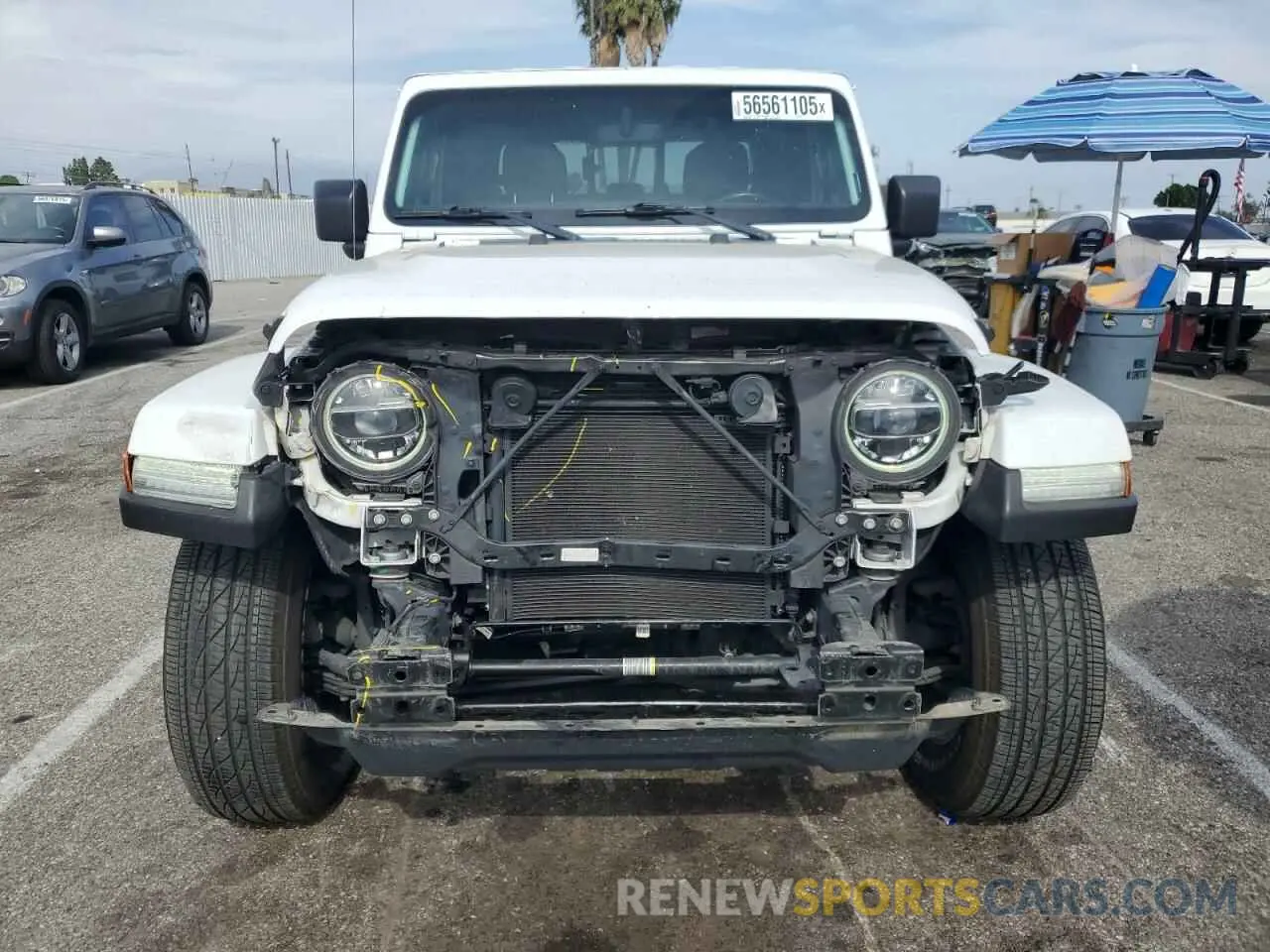 5 Photograph of a damaged car 1C6HJTFG2ML566243 JEEP GLADIATOR 2021