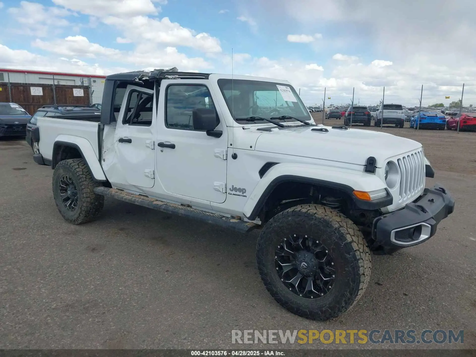 1 Photograph of a damaged car 1C6HJTFG2ML567988 JEEP GLADIATOR 2021
