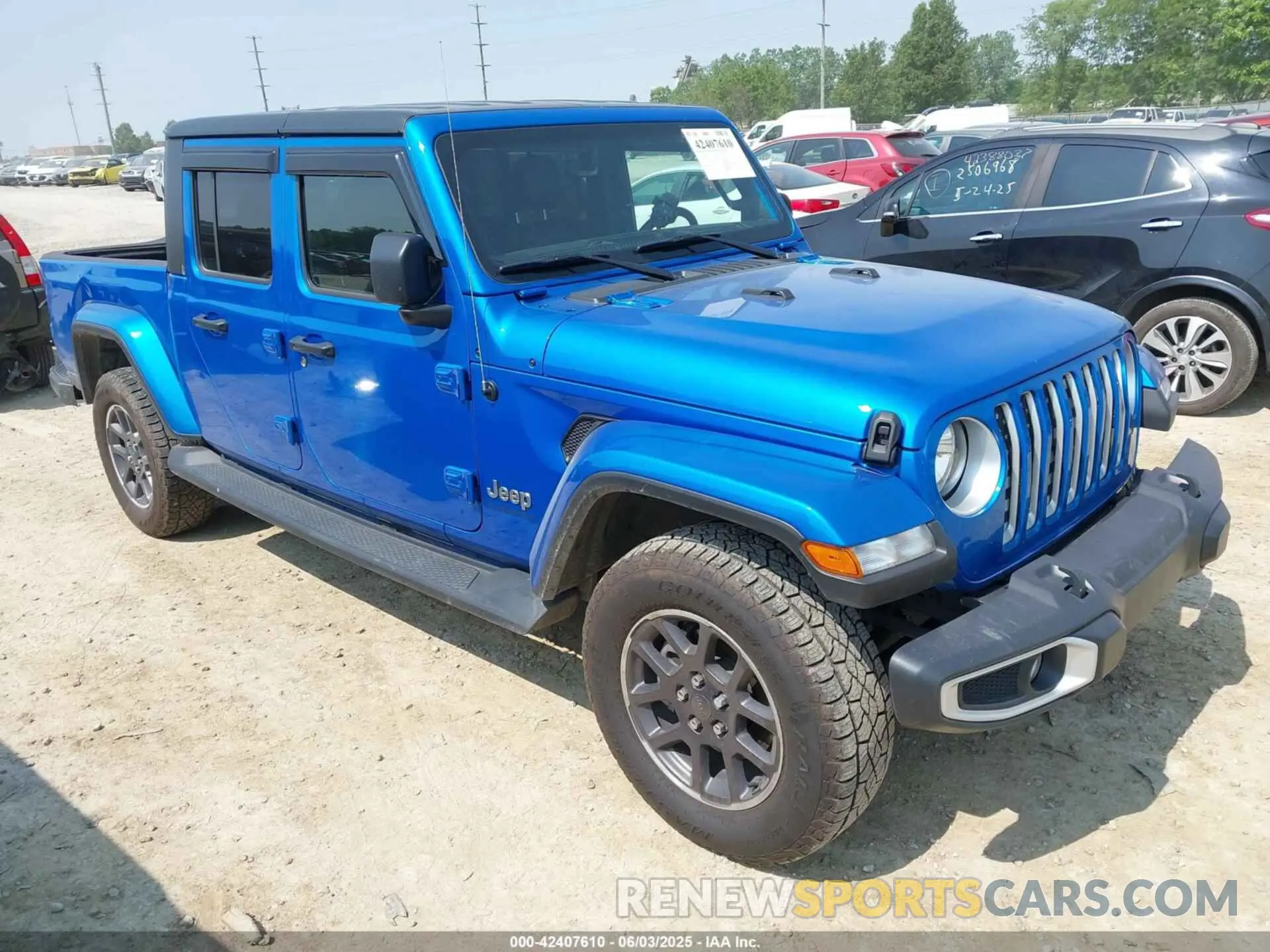 1 Photograph of a damaged car 1C6HJTFG2ML617322 JEEP GLADIATOR 2021