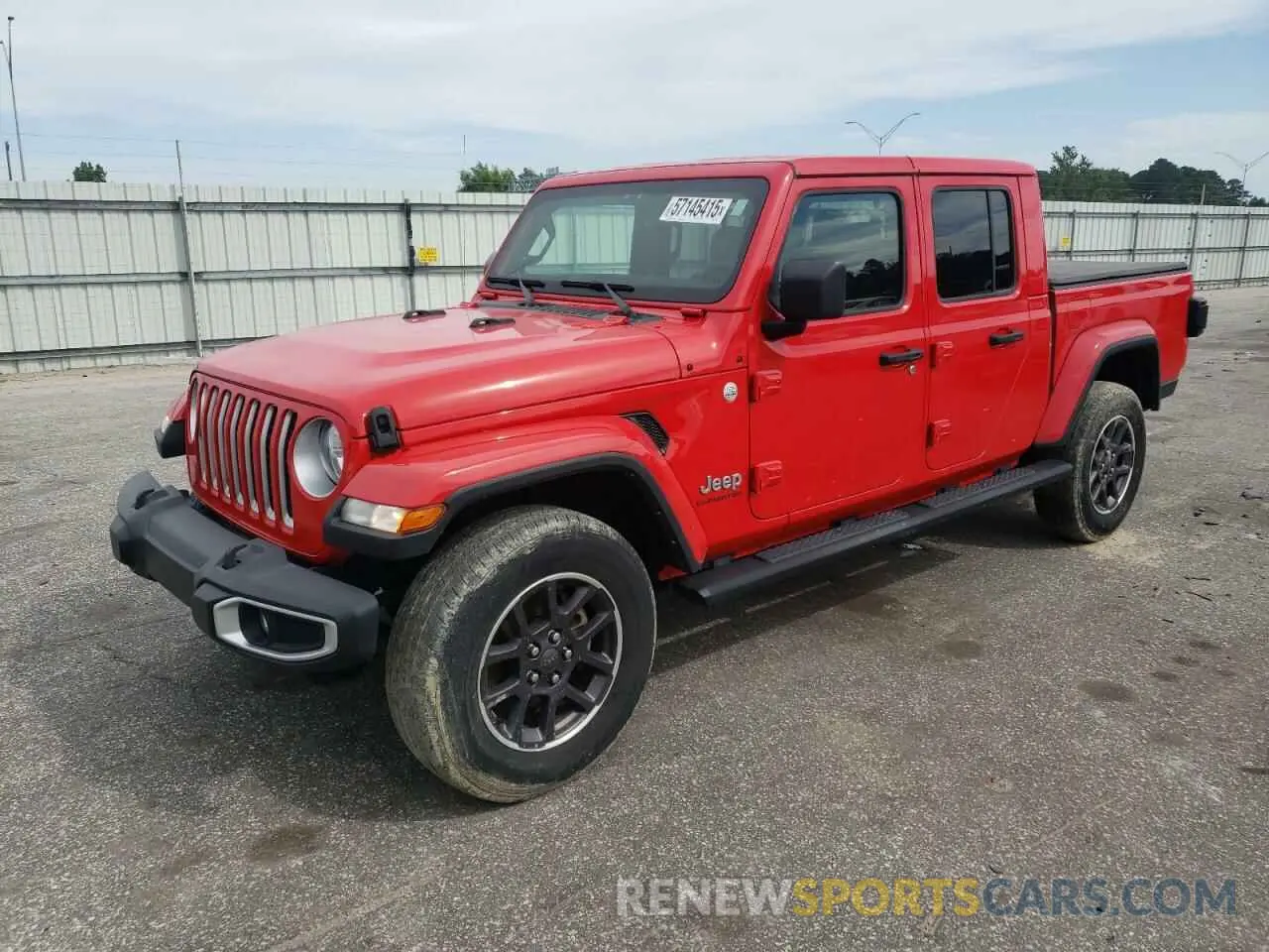 1 Photograph of a damaged car 1C6HJTFG4ML579074 JEEP GLADIATOR 2021