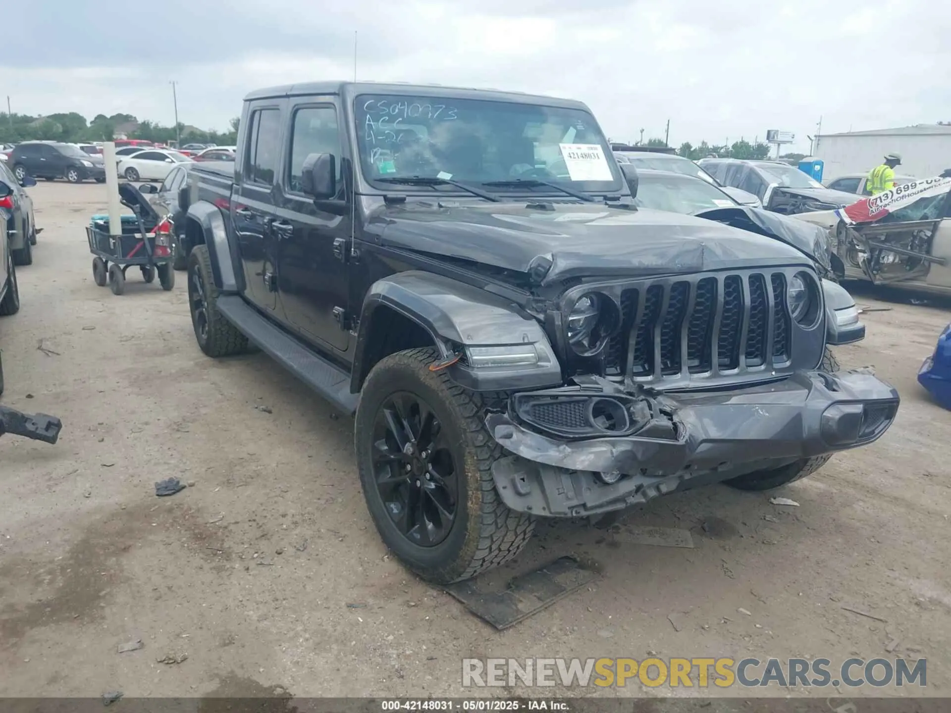 1 Photograph of a damaged car 1C6HJTFG4ML617175 JEEP GLADIATOR 2021
