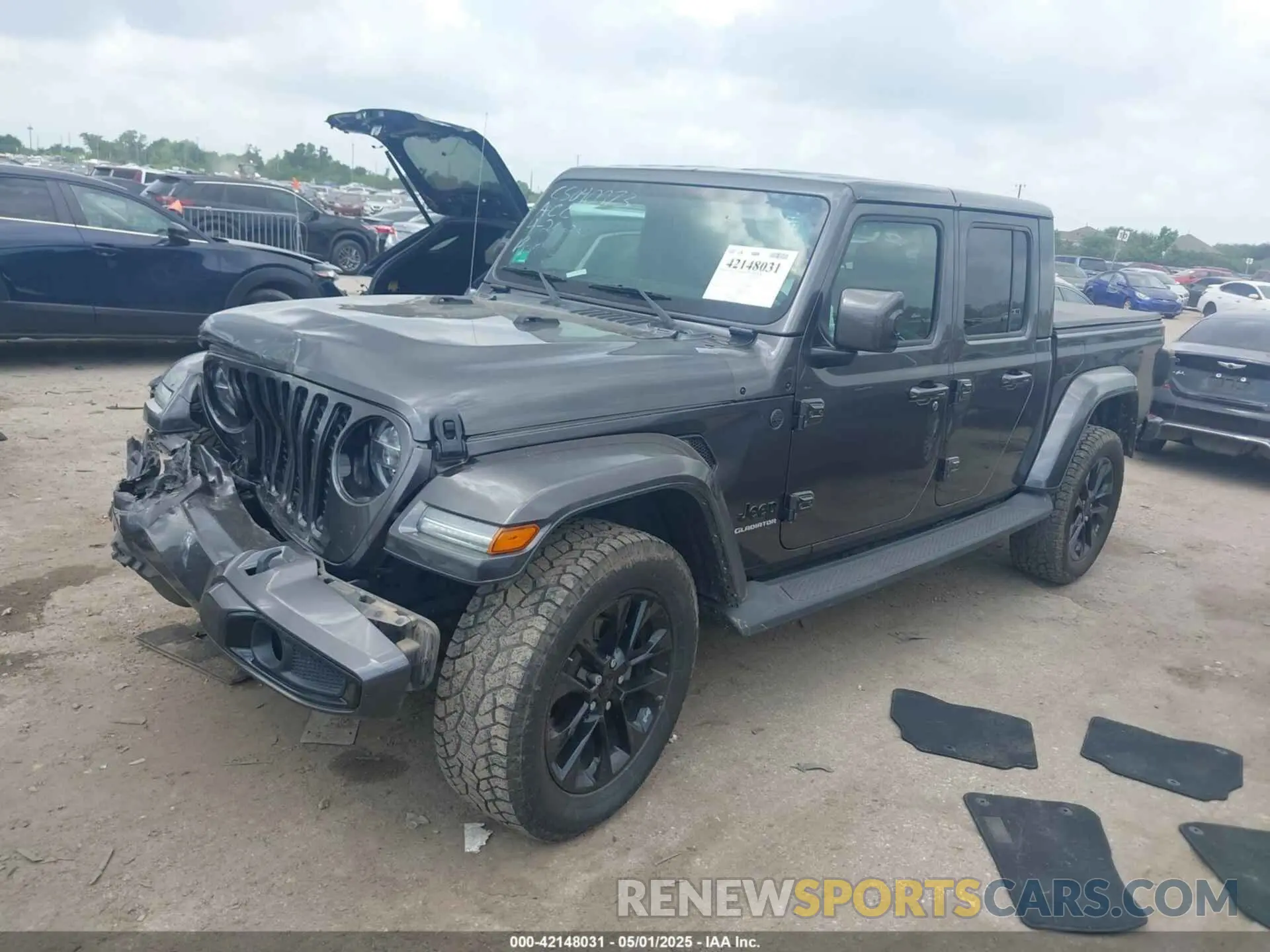 2 Photograph of a damaged car 1C6HJTFG4ML617175 JEEP GLADIATOR 2021