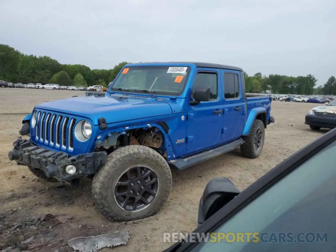 1 Photograph of a damaged car 1C6HJTFG7ML585693 JEEP GLADIATOR 2021