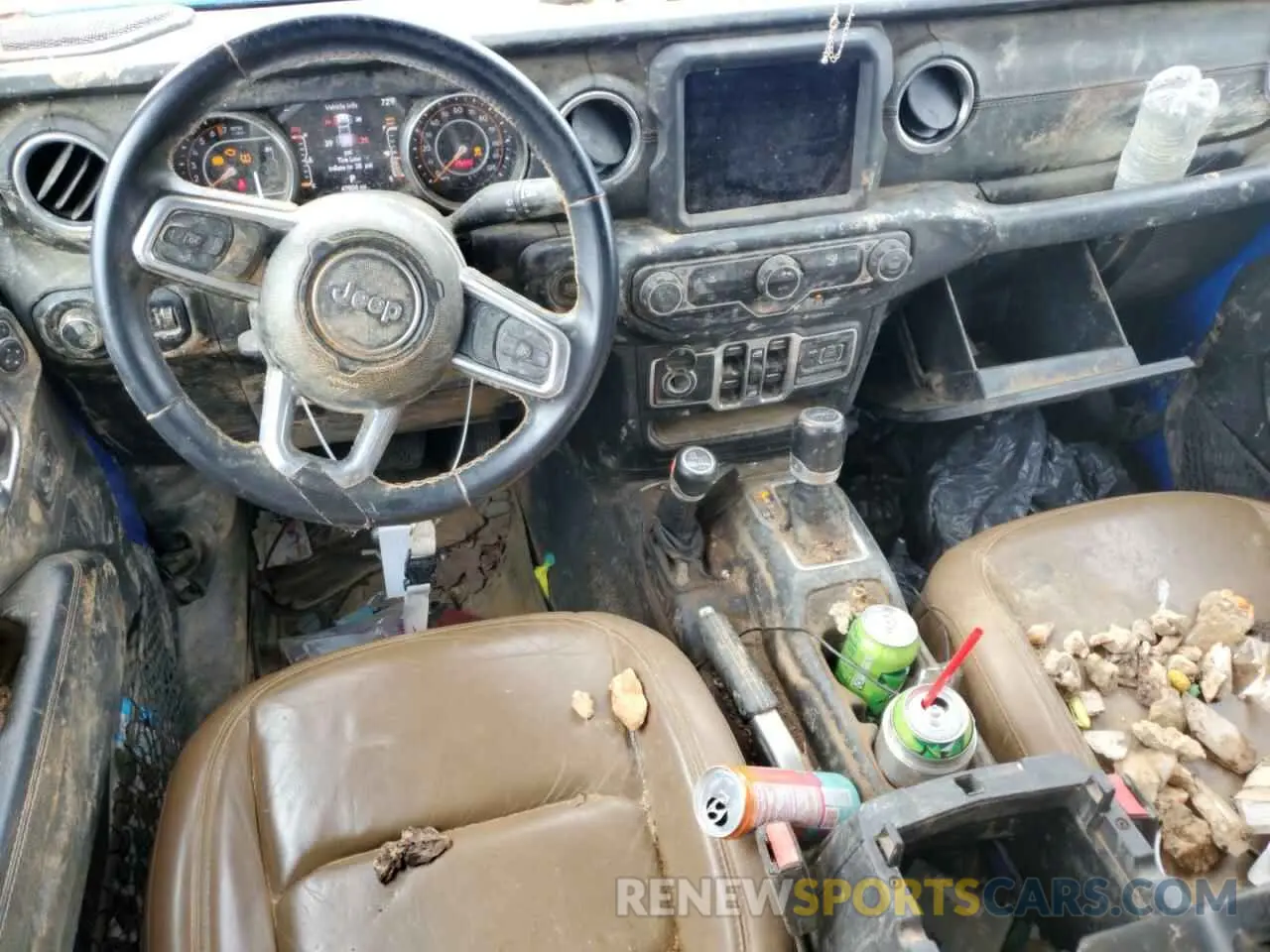 8 Photograph of a damaged car 1C6HJTFG7ML585693 JEEP GLADIATOR 2021