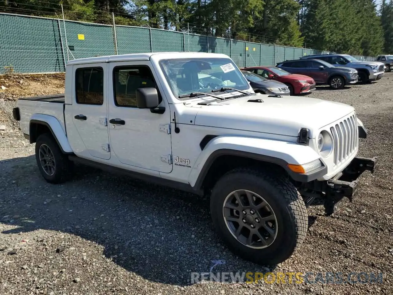4 Photograph of a damaged car 1C6HJTFG8ML519816 JEEP GLADIATOR 2021