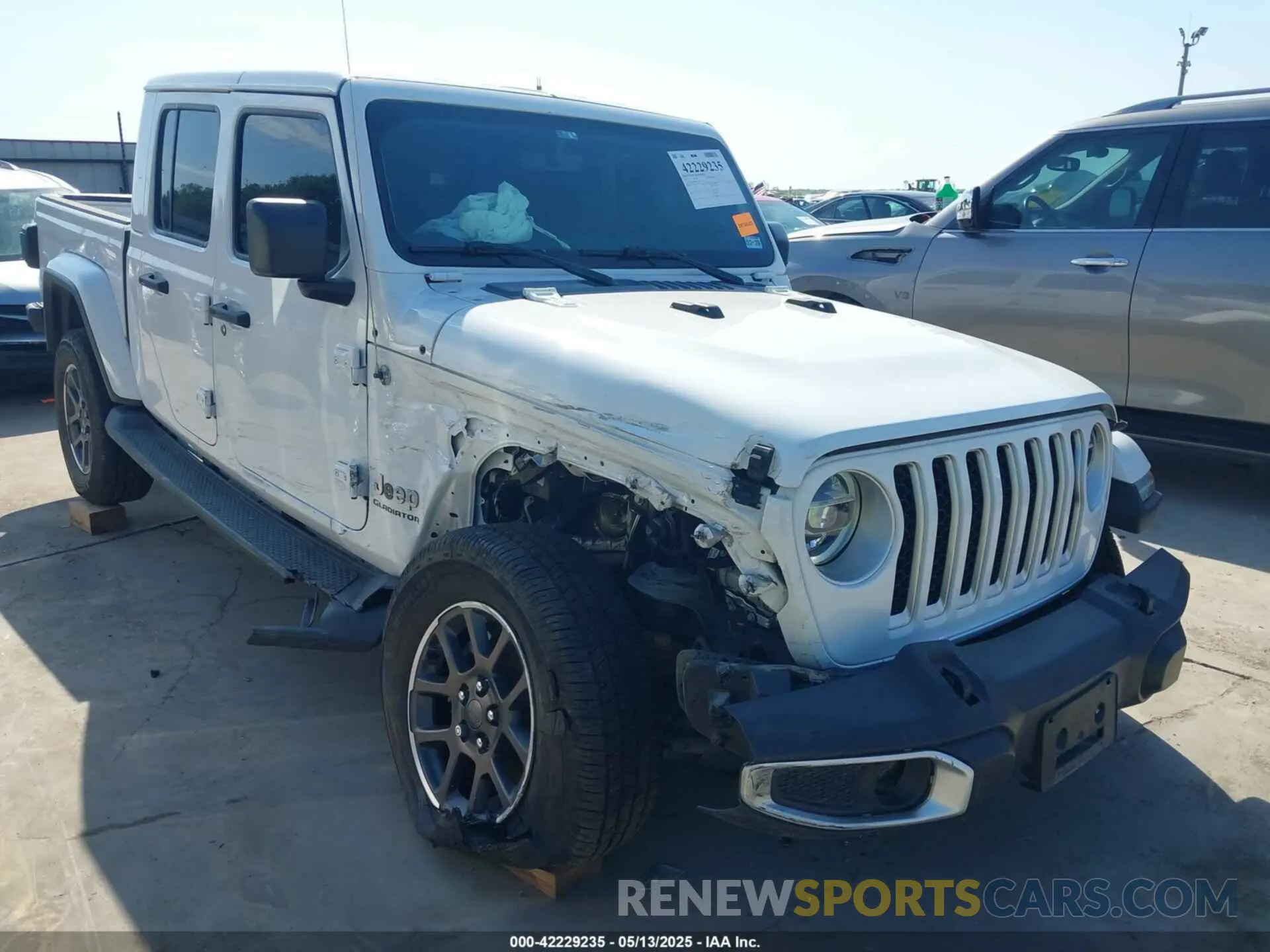 1 Photograph of a damaged car 1C6HJTFG8ML551570 JEEP GLADIATOR 2021