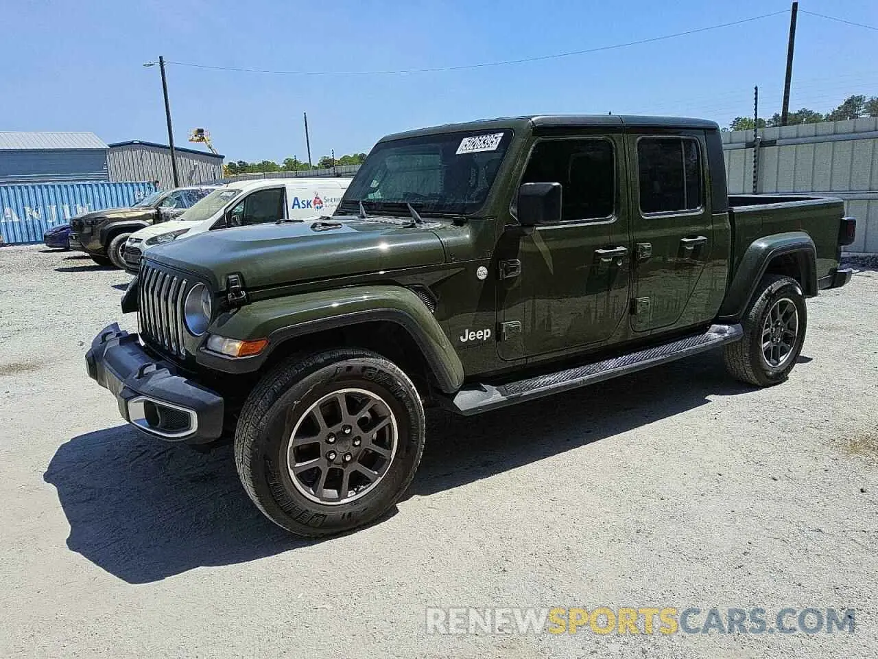 1 Photograph of a damaged car 1C6HJTFG8ML554582 JEEP GLADIATOR 2021